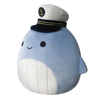 Foto 2 | Peluche Squishmallows Samir Blue Whale De 20 Cm Con Sombrero De Marinero - Venta Internacional.