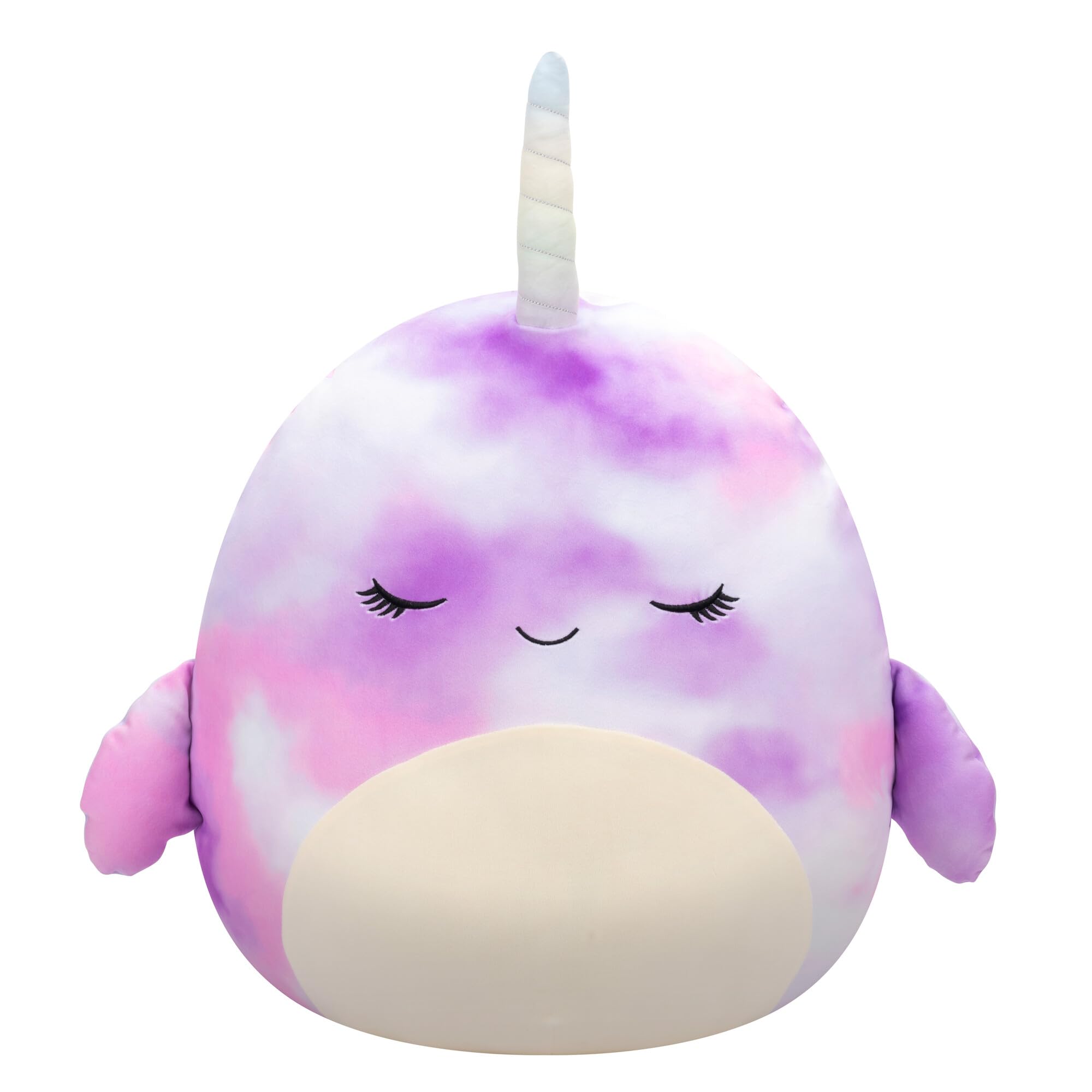 Peluche Squishmallows Original Nabila Tie-dye, 50 Cm, Color Morado - Venta Internacional.