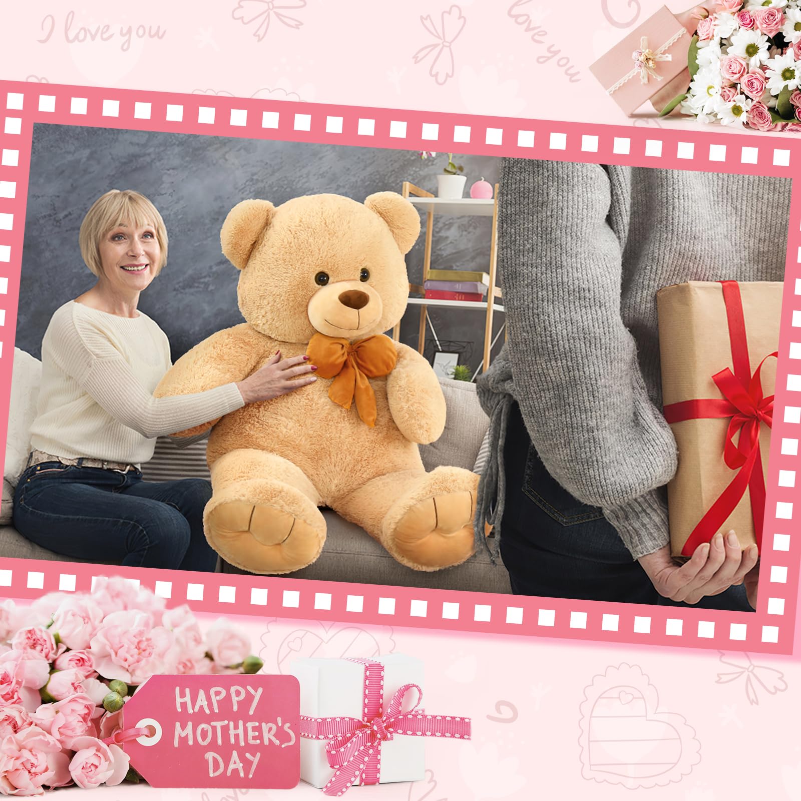 Foto 4 | Oso de Peluche MorisMos Tamaño Grande 120 cm - Venta Internacional