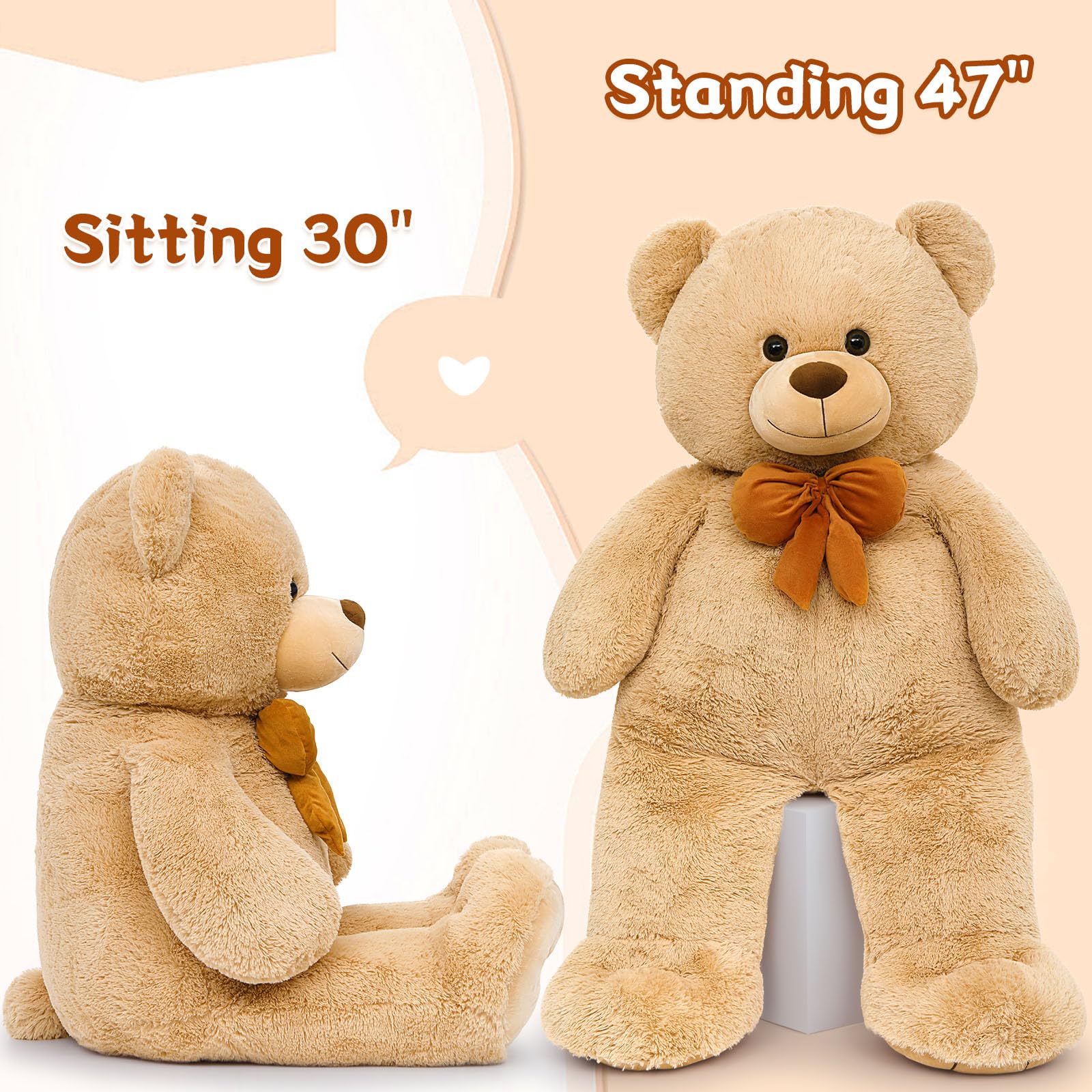 Foto 6 | Oso de Peluche MorisMos Tamaño Grande 120 cm - Venta Internacional