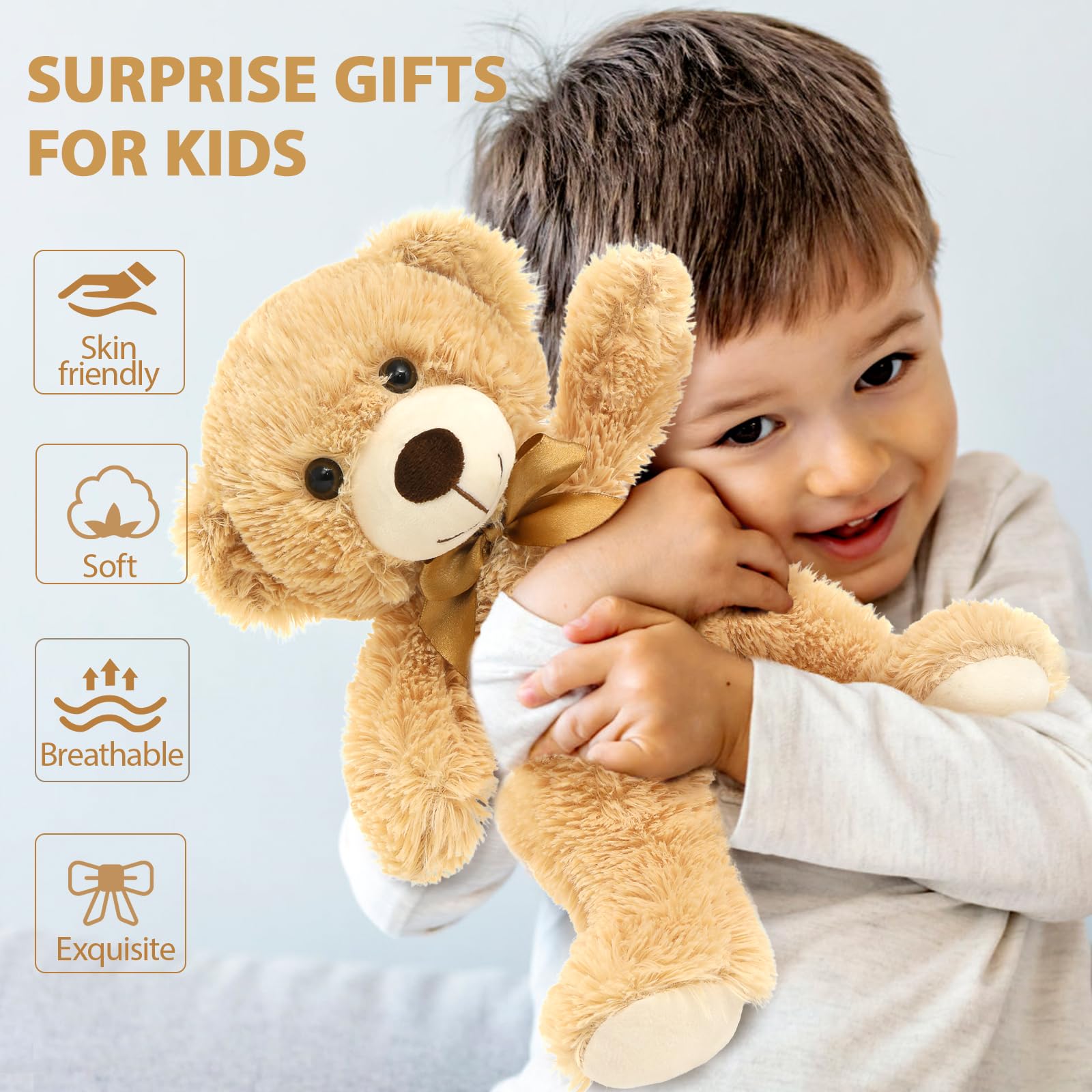 Foto 4 pulgar | Teddy Bears Morismos De 14 Pulgadas A Granel, 6 Paquetes De Animales De Peluche - Venta Internacional.