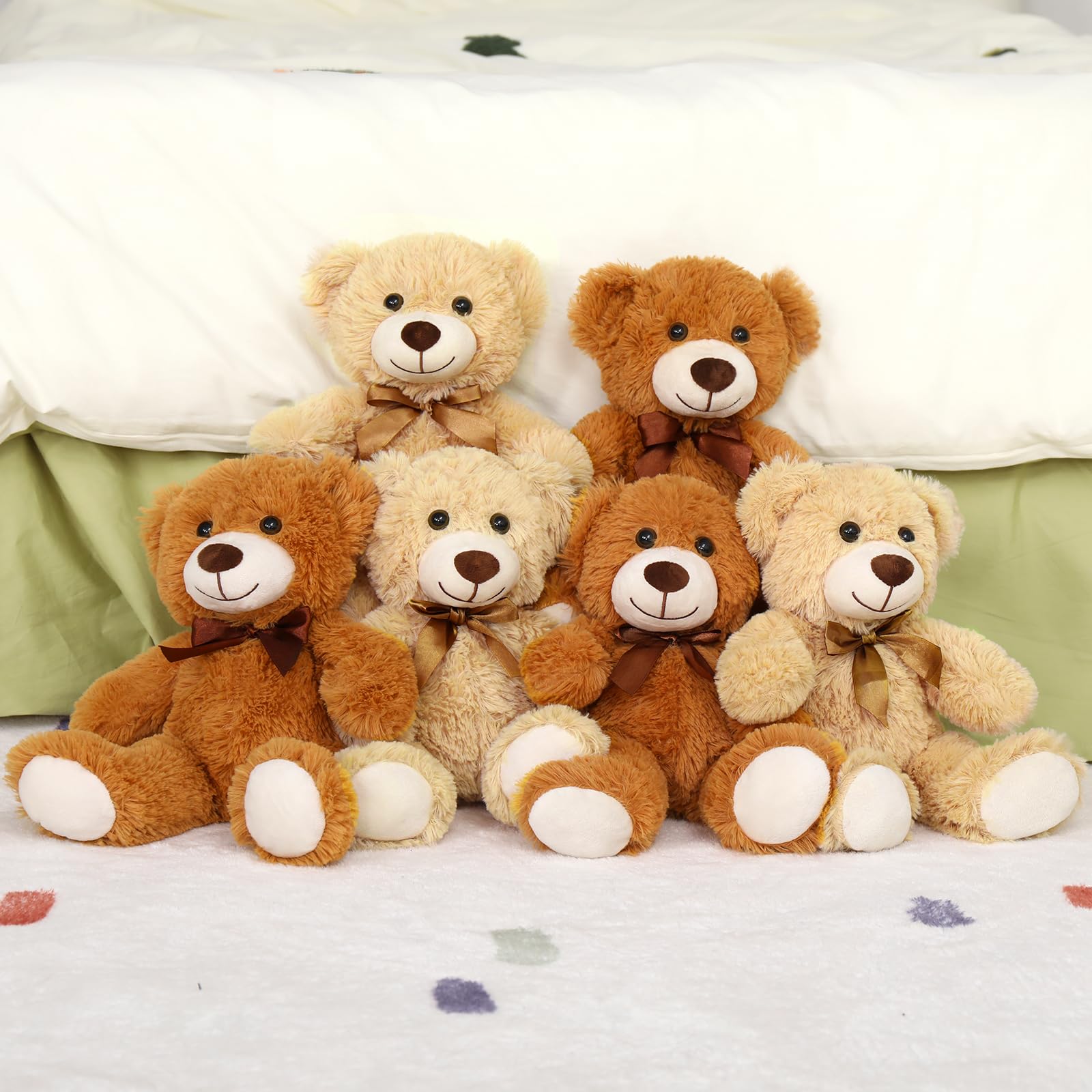 Foto 5 pulgar | Teddy Bears Morismos De 14 Pulgadas A Granel, 6 Paquetes De Animales De Peluche - Venta Internacional.