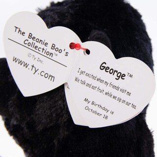 Foto 4 | Juguete De Peluche Ty Beanie Boos George The Gorilla, Coleccionable - Venta Internacional.