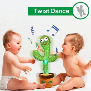 Foto 4 | Juguete Dancing Talking Cactus Pbooo Volumen Ajustable con Led - Venta Internacional