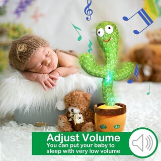 Foto 5 | Juguete Dancing Talking Cactus Pbooo Volumen Ajustable con Led - Venta Internacional