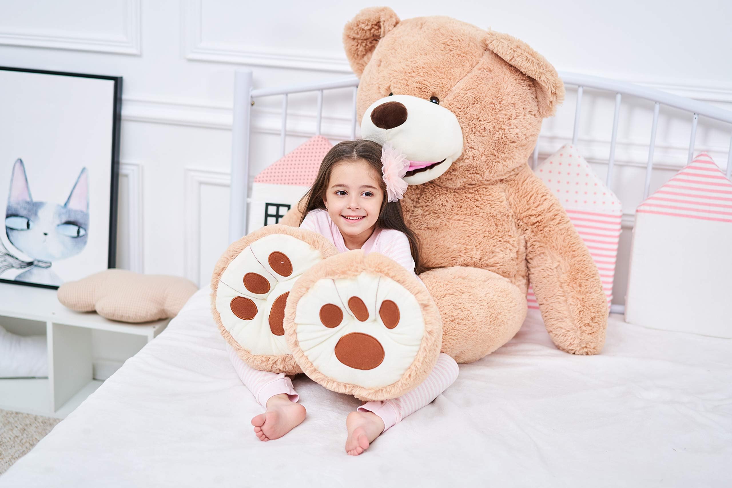 Foto 4 pulgar | Peluche Gigante Ikasa Con Forma De Oso De Peluche, 160 Cm, Color Marrón - Venta Internacional.