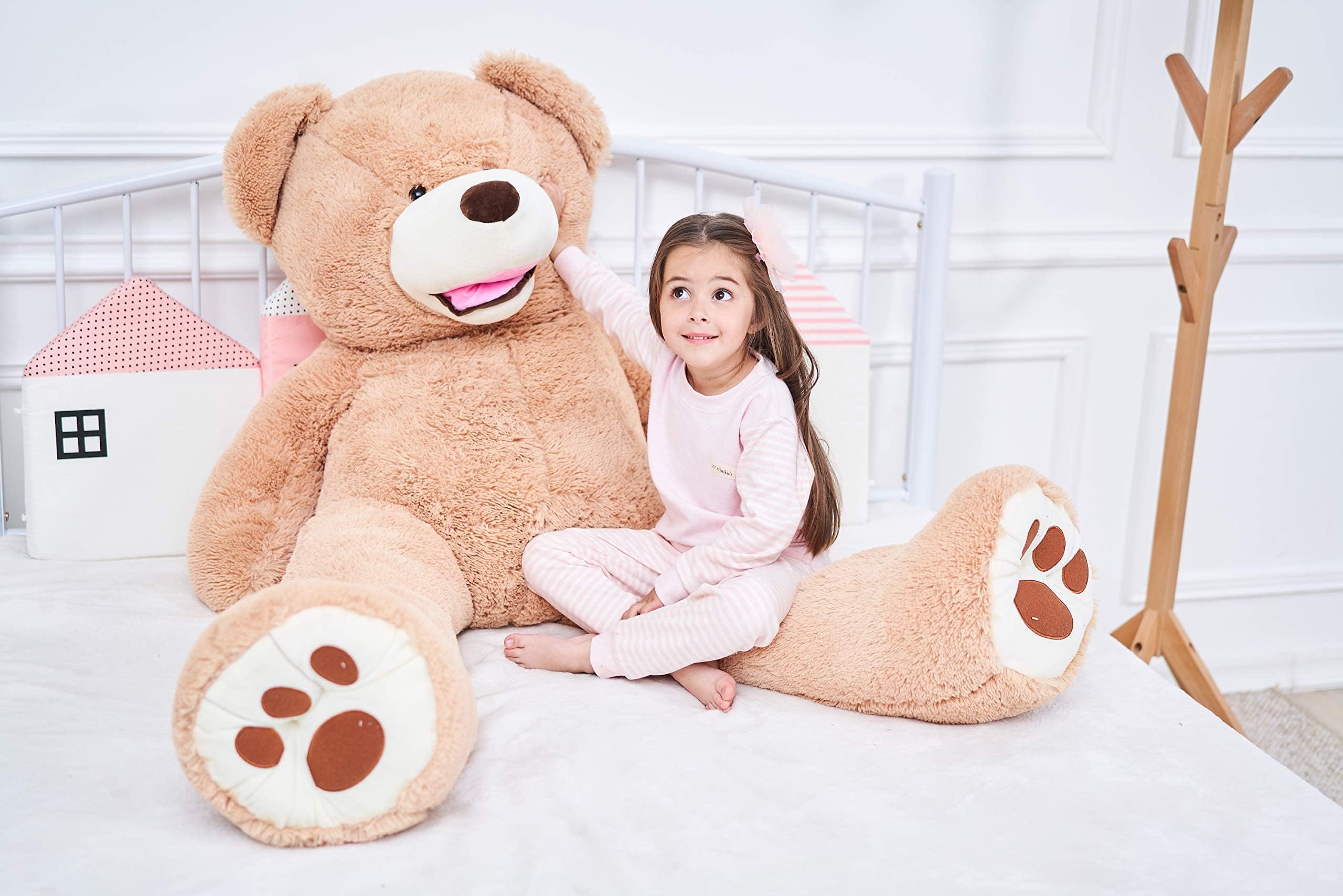 Foto 5 pulgar | Peluche Gigante Ikasa Con Forma De Oso De Peluche, 160 Cm, Color Marrón - Venta Internacional.