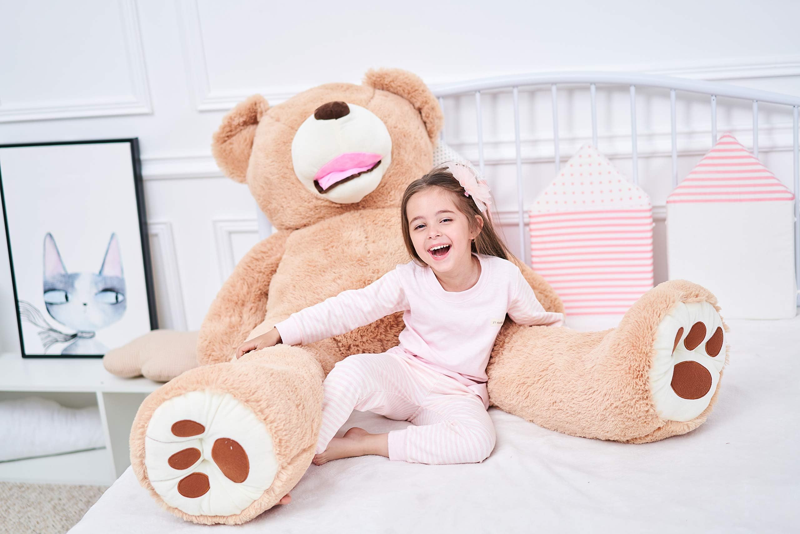 Foto 7 pulgar | Peluche Gigante Ikasa Con Forma De Oso De Peluche, 160 Cm, Color Marrón - Venta Internacional.