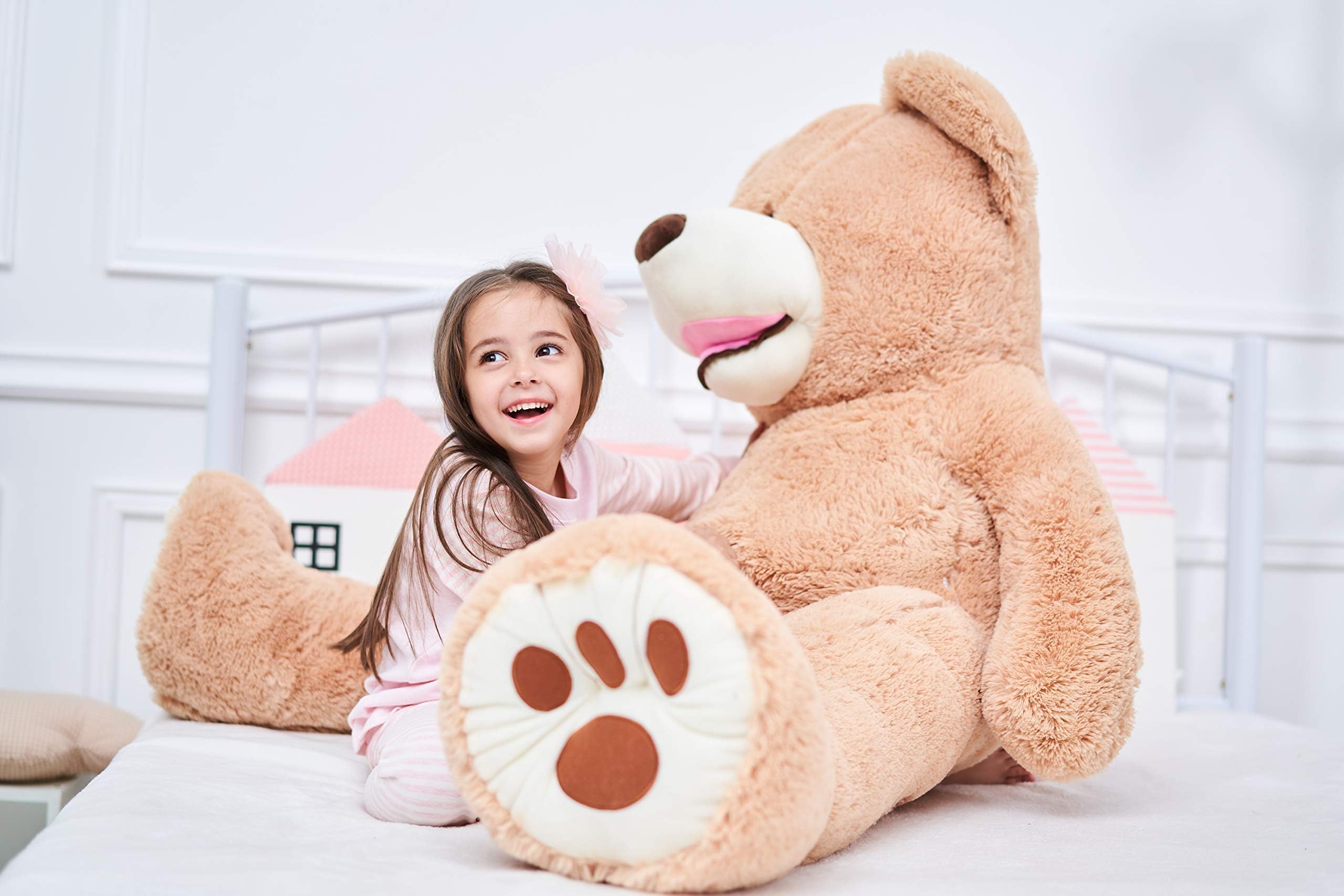 Foto 8 pulgar | Peluche Gigante Ikasa Con Forma De Oso De Peluche, 160 Cm, Color Marrón - Venta Internacional.