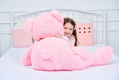 Foto 4 | Peluche Gigante Ikasa Con Forma De Oso De Peluche, 100 Cm, Color Rosa - Venta Internacional.