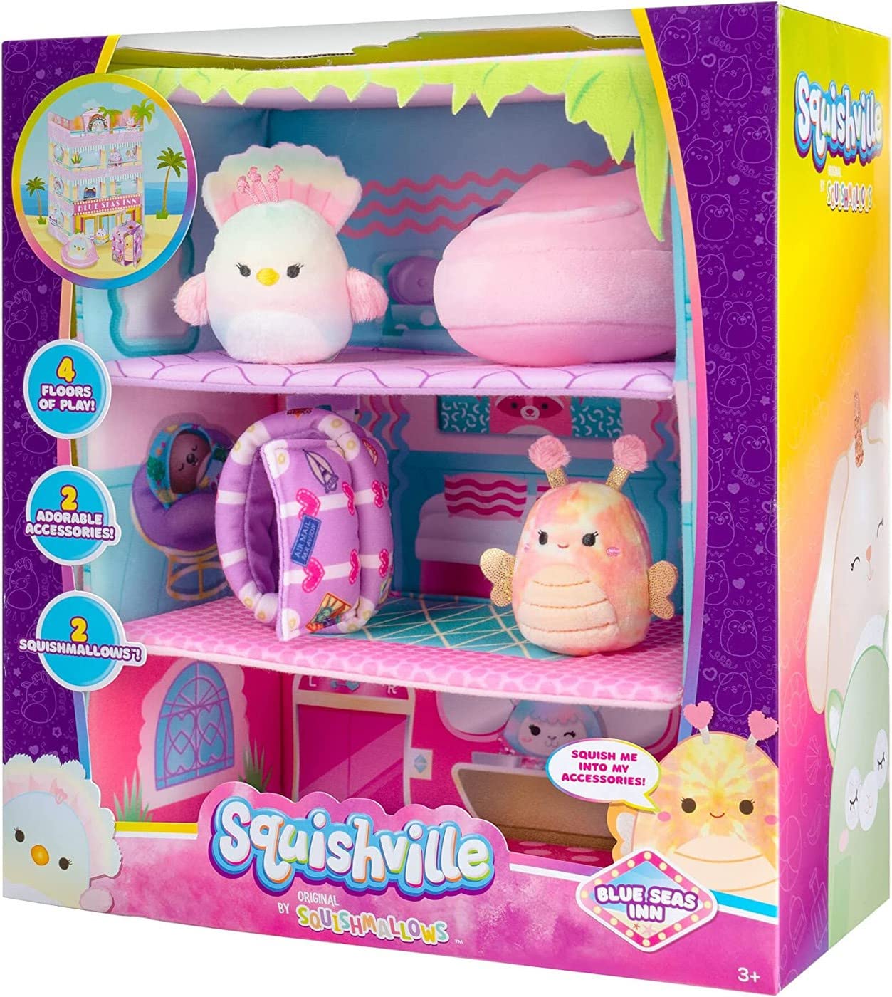 Foto 2 pulgar | Set Playset Squishville Blue Seas Inn con 2 Malaviscos de 2 Pulgadas - Venta Internacional