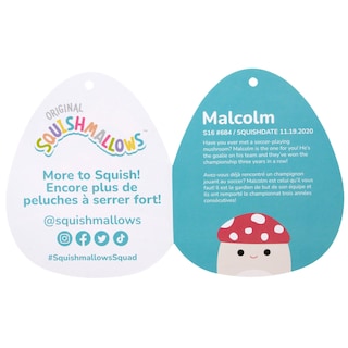 Foto 3 | Peluche Squishmallows Original Malcolm Mushroom 40 Cm - Venta Internacional.