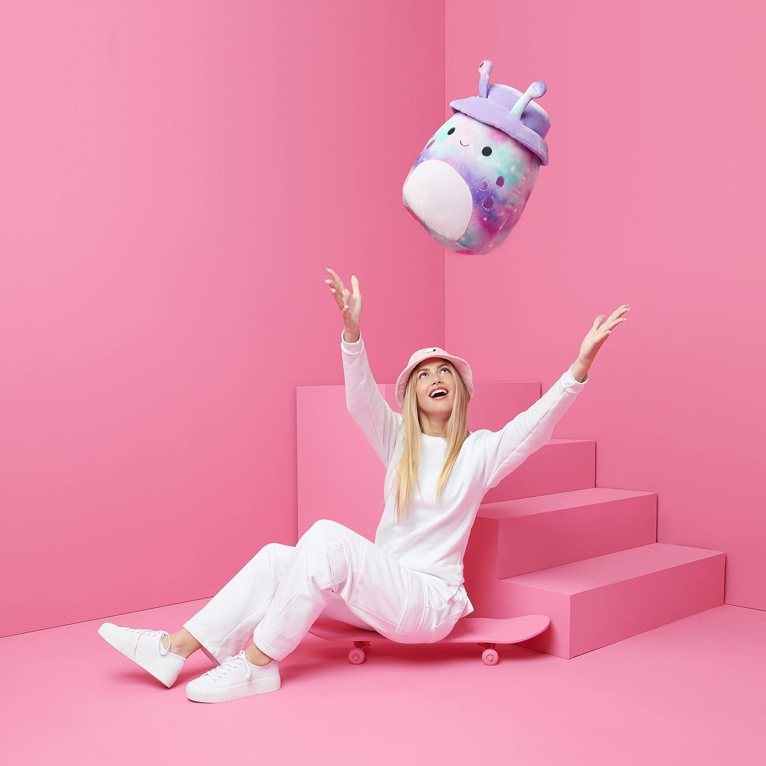 Foto 2 | Peluche Squishmallows Daxxon Purple Alien 30 Cm Oficial - Venta Internacional