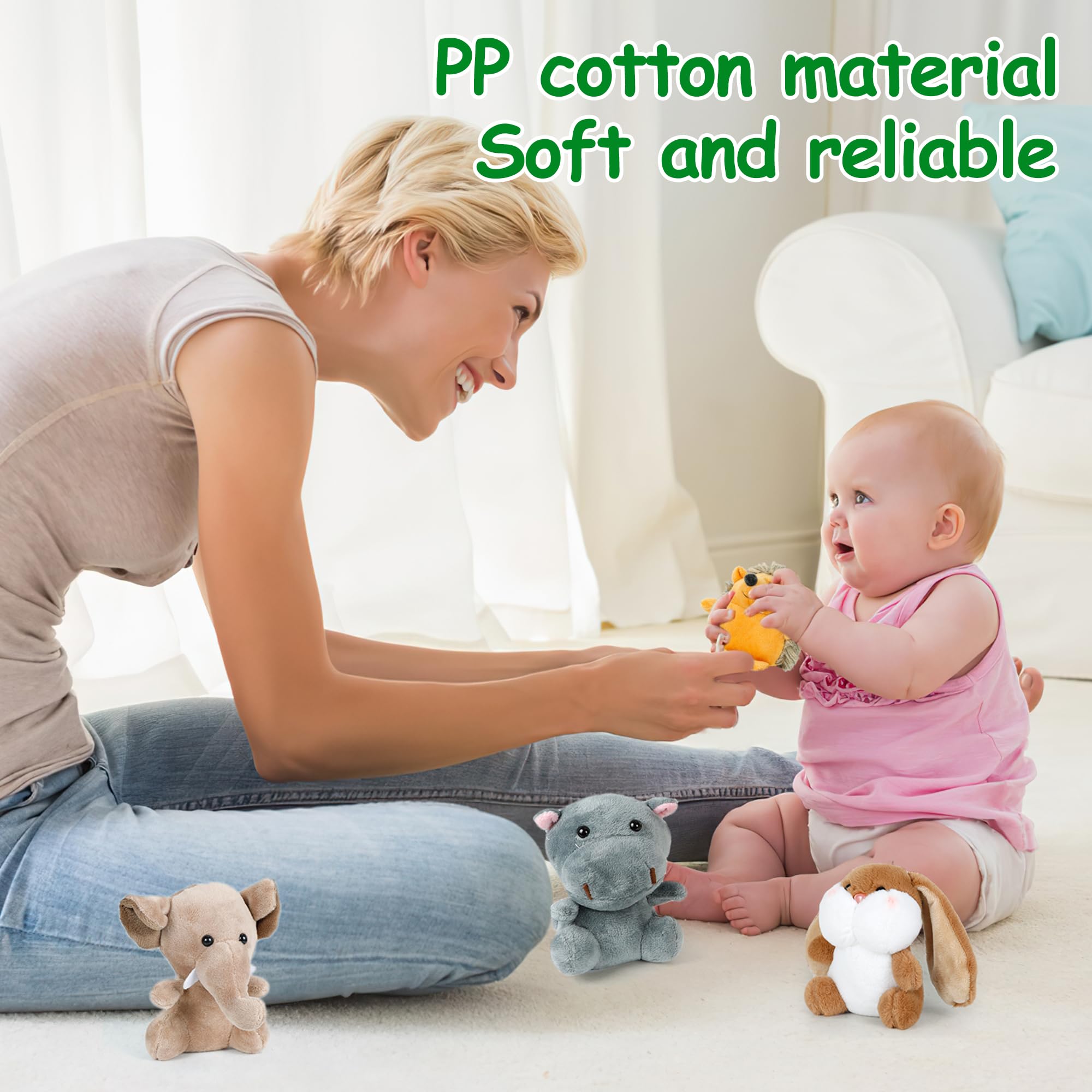 Foto 4 pulgar | Minipeluche Arrozon Con Forma De Animales De Peluche, 10 Cm, 36 Unidades, Diseño De La Jungla - Venta Internacional.