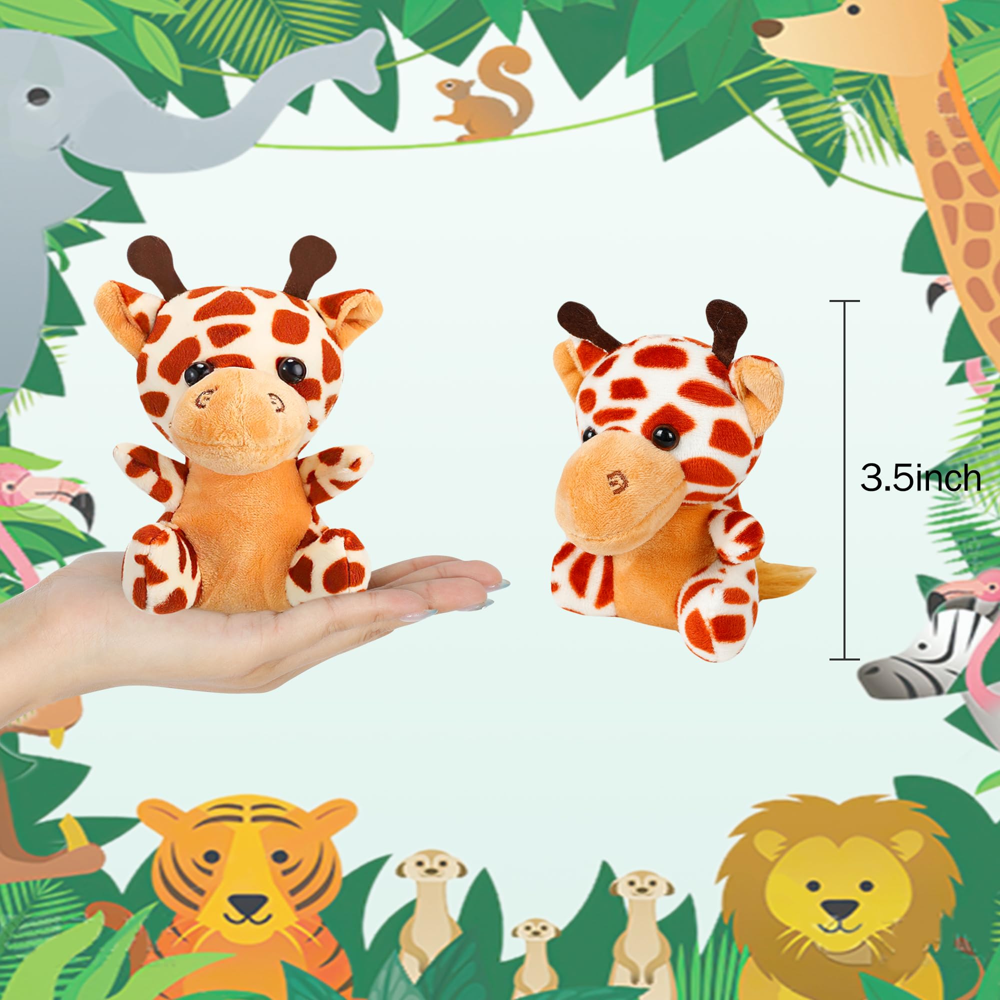 Foto 6 pulgar | Minipeluche Arrozon Con Forma De Animales De Peluche, 10 Cm, 36 Unidades, Diseño De La Jungla - Venta Internacional.