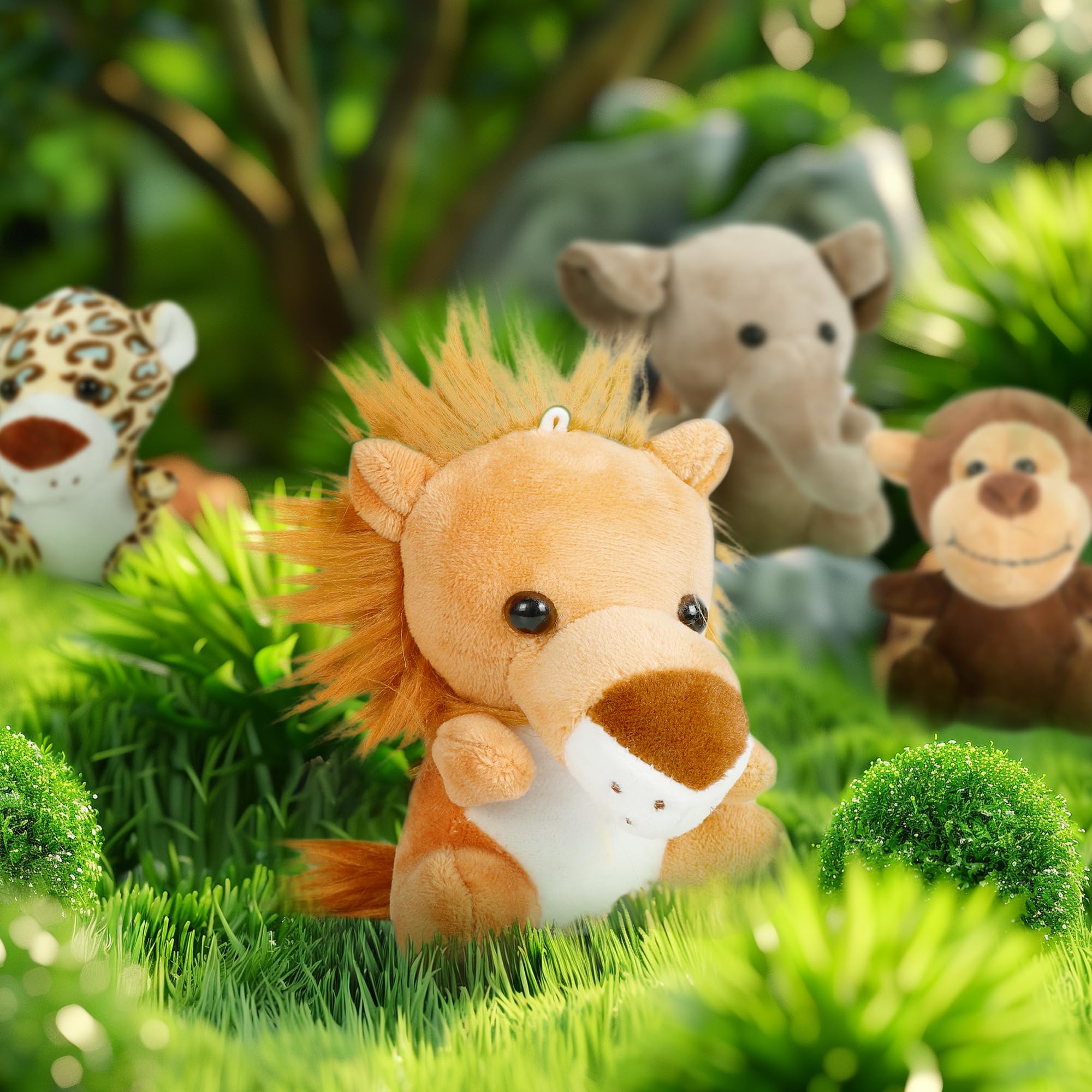 Foto 7 pulgar | Minipeluche Arrozon Con Forma De Animales De Peluche, 10 Cm, 36 Unidades, Diseño De La Jungla - Venta Internacional.