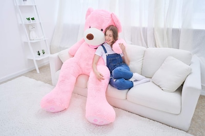 Foto 2 | Peluche Gigante Ikasa Con Forma De Oso De Peluche, 198 Cm, Color Rosa - Venta Internacional.