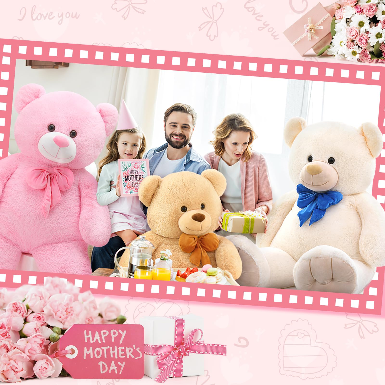 Foto 3 pulgar | Oso De Peluche Gigante Morismos De Peluche, 150 Cm, Para Niños - Venta Internacional.