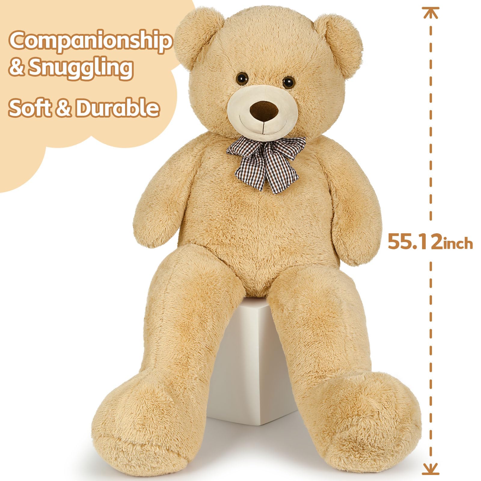 Foto 6 pulgar | Peluche Gigante MorisMos de 130 cm con Forma de Oso para Niños - Venta Internacional