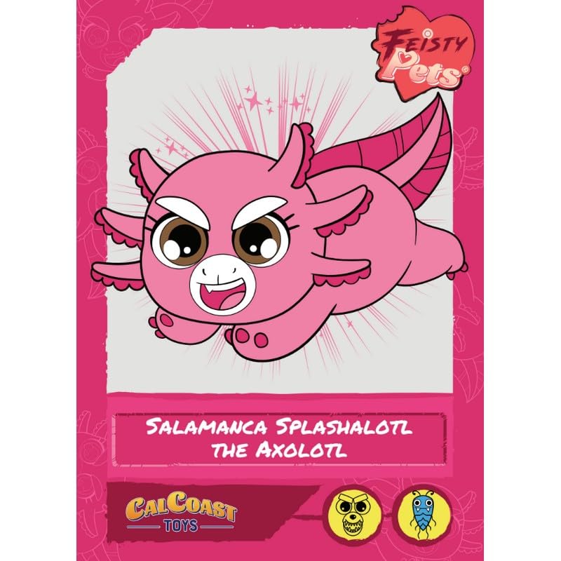 Foto 4 pulgar | Peluche Feisty Pets Salamanca Splashalotl The Axolotl 8'' - Venta Internacional