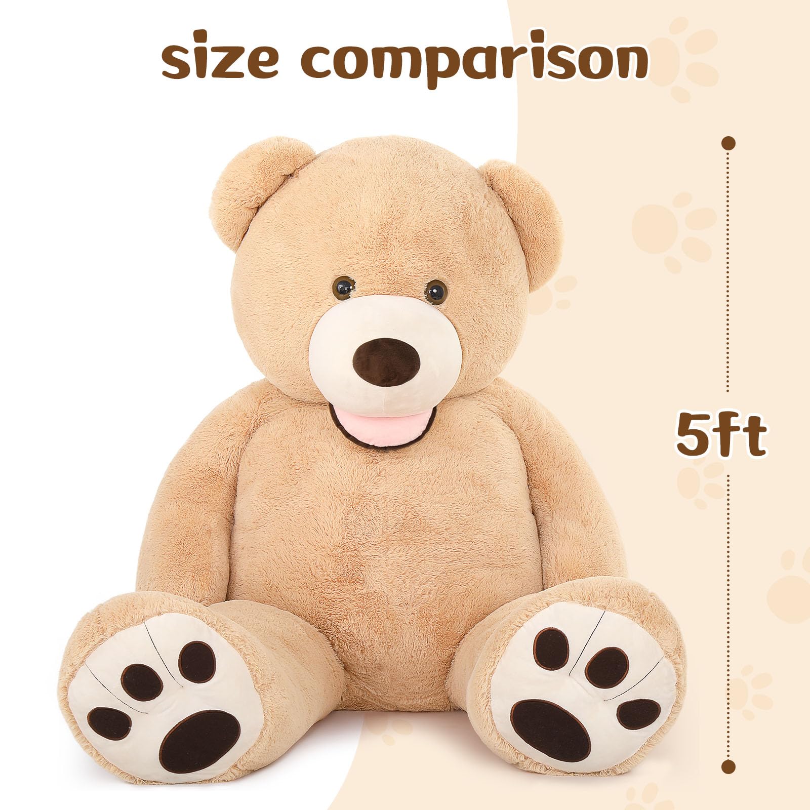 Foto 5 pulgar | Oso de Peluche Gigante Morismos 150 Cm - Venta Internacional
