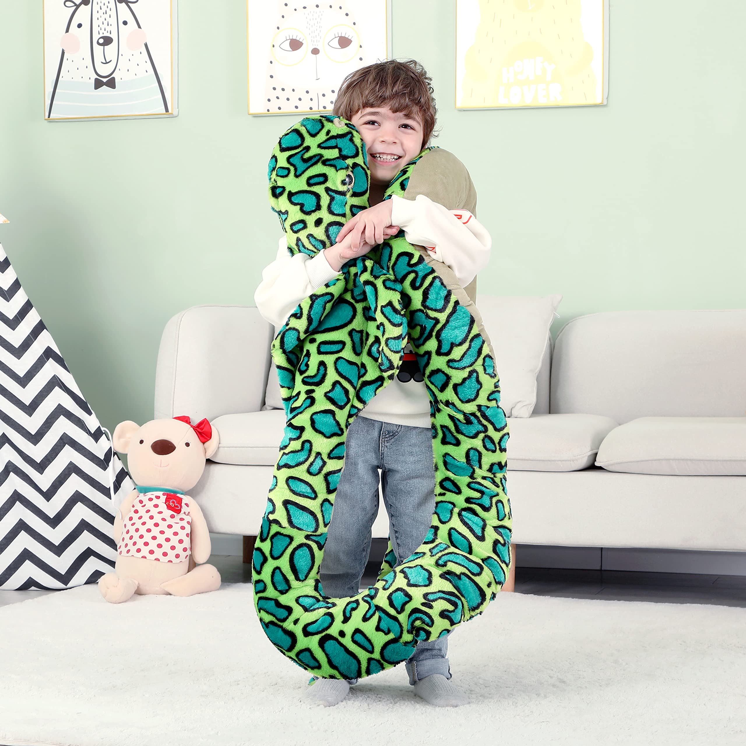 Foto 4 pulgar | Peluche Ikasa Giant Snake 106 Cm - Venta Internacional.