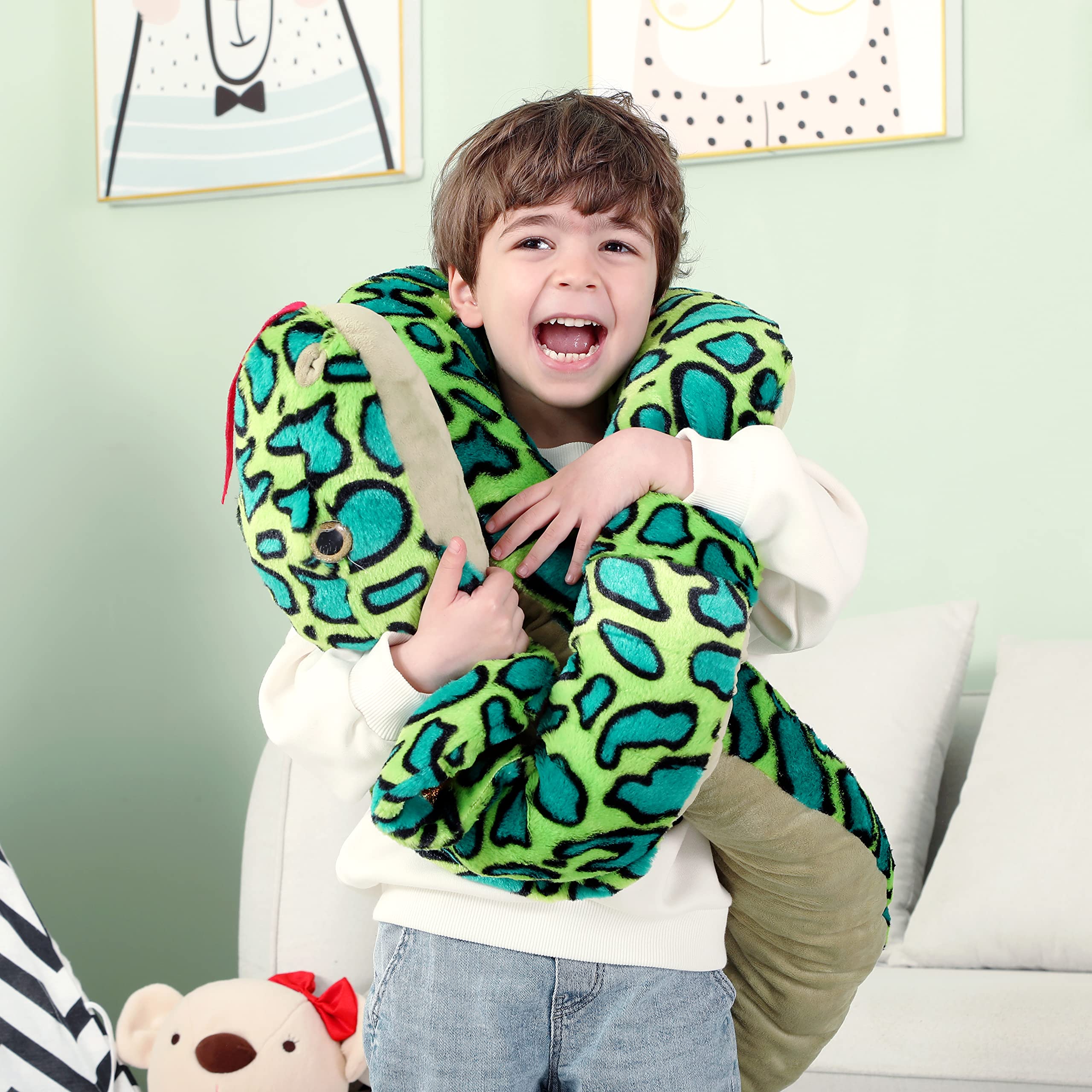 Foto 7 pulgar | Peluche Ikasa Giant Snake 106 Cm - Venta Internacional.