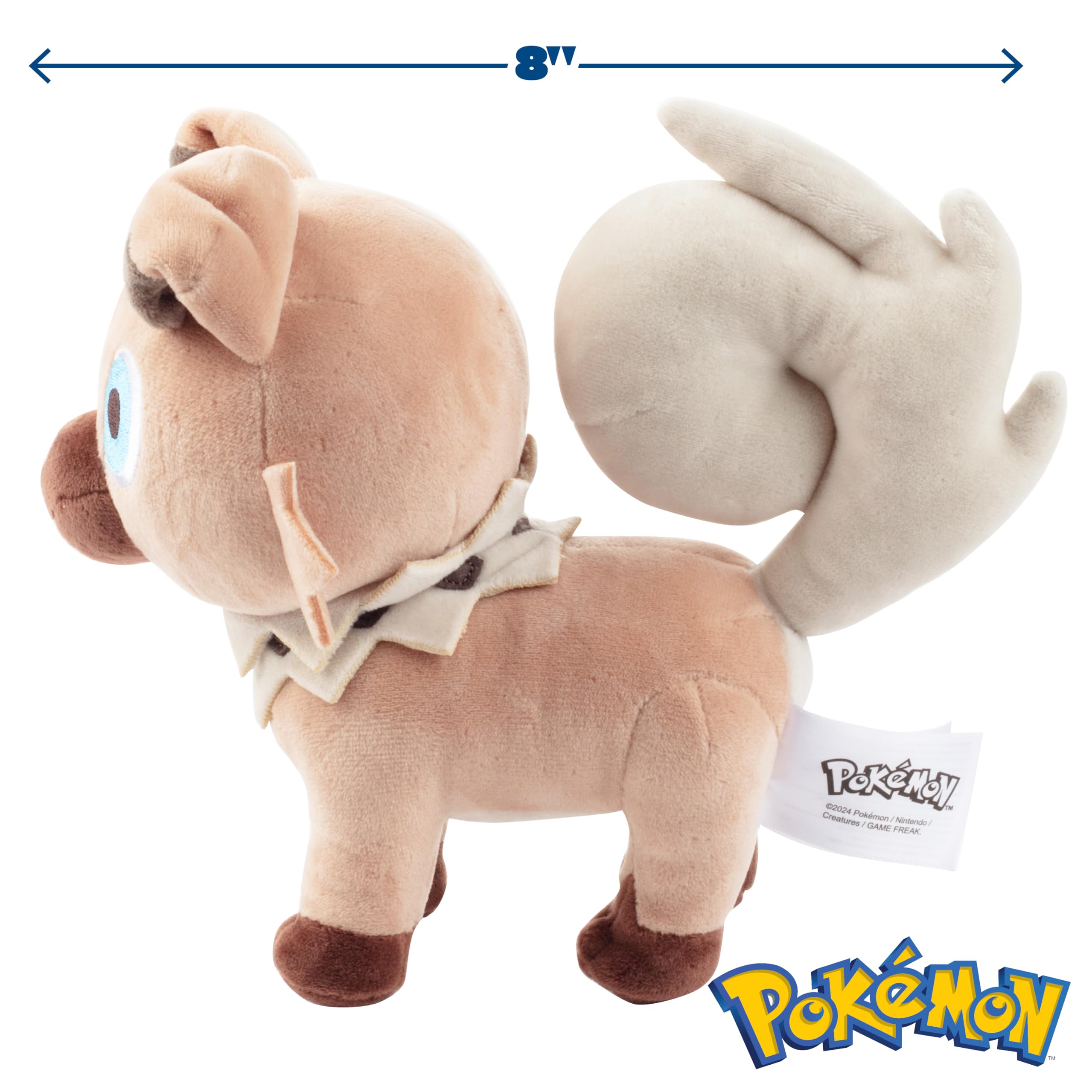 Foto 3 pulgar | Peluche Pokémon Rockruff De 8 Pulgadas Con Licencia Oficial Para Niños Mayores De 2 Años - Venta Internacional.