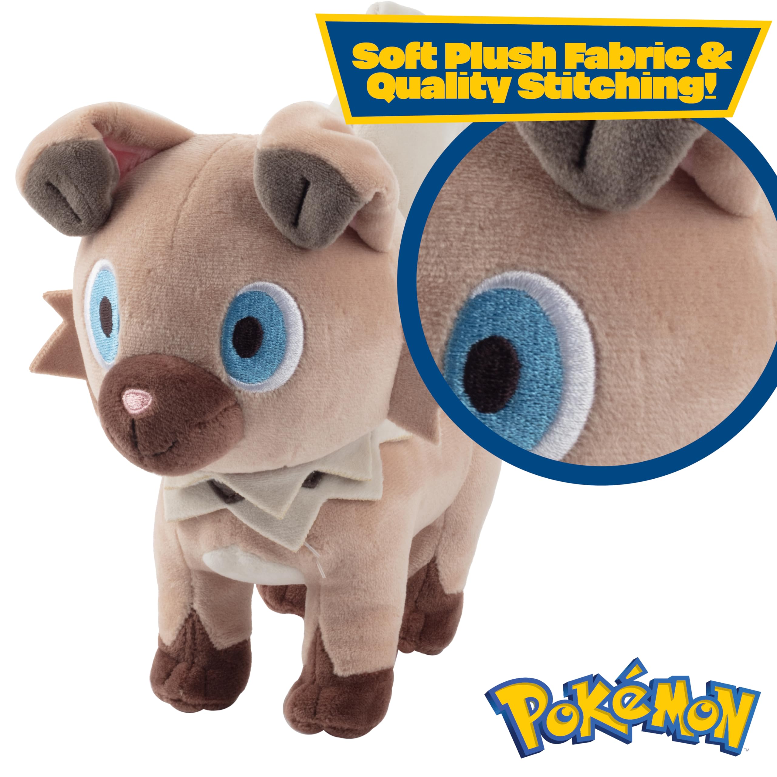 Foto 4 pulgar | Peluche Pokémon Rockruff De 8 Pulgadas Con Licencia Oficial Para Niños Mayores De 2 Años - Venta Internacional.