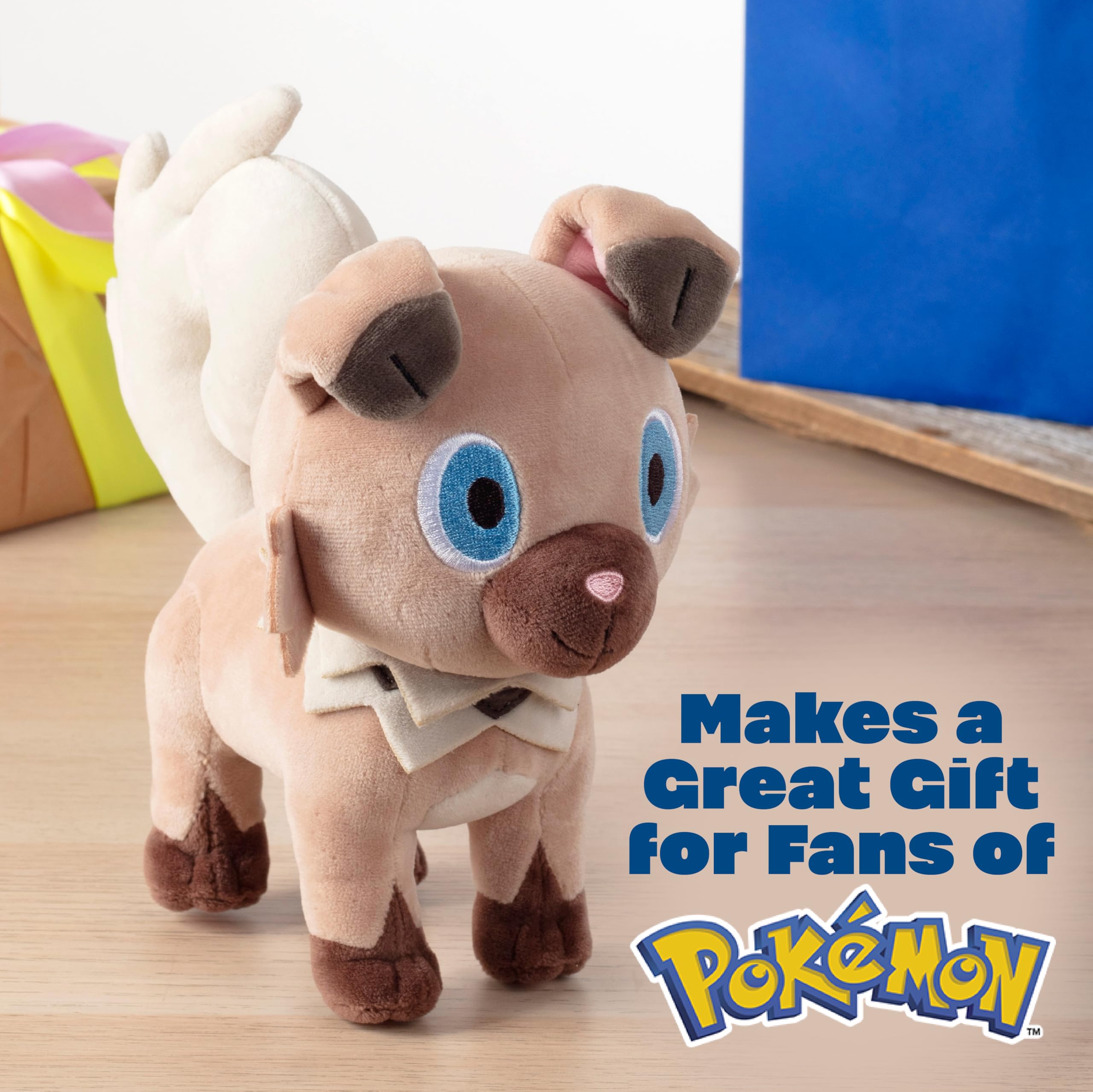Foto 5 | Peluche Pokémon Rockruff De 8 Pulgadas Con Licencia Oficial Para Niños Mayores De 2 Años - Venta Internacional.