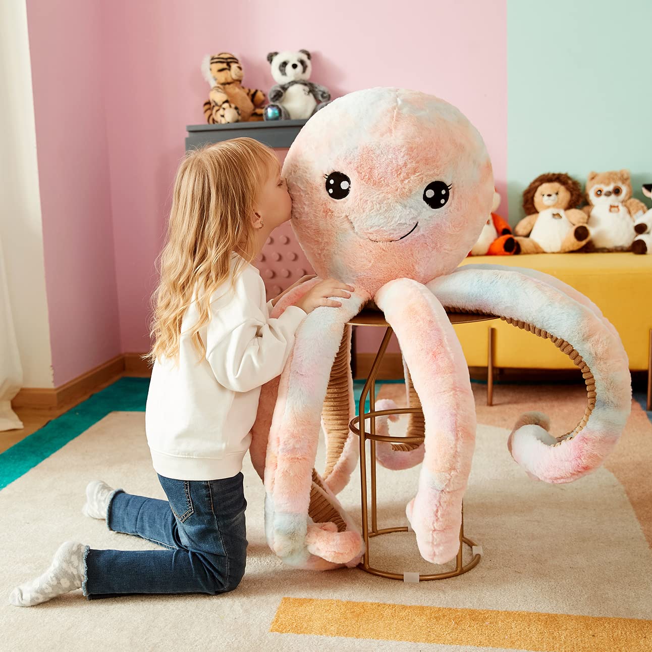 Foto 8 pulgar | Peluche Ikasa Con Forma De Pulpo Gigante, 30 Cm, Para Niños - Venta Internacional.