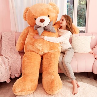 Foto 3 | Peluche Gigante Ikasa Con Forma De Oso De Peluche, 70 Cm, Color Marrón - Venta Internacional.