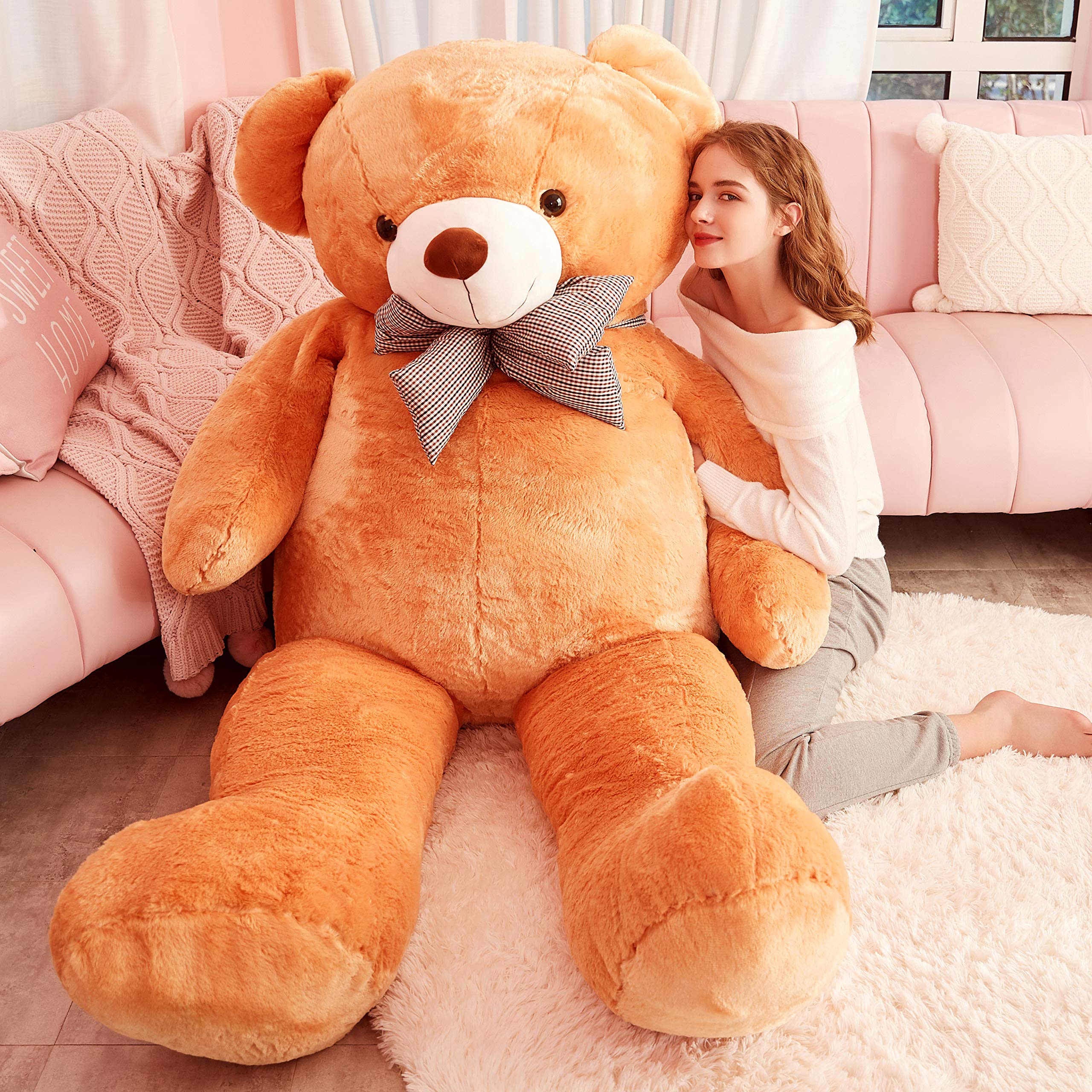 Foto 5 pulgar | Peluche Gigante Ikasa Con Forma De Oso De Peluche, 70 Cm, Color Marrón - Venta Internacional.