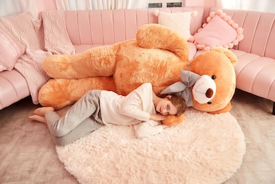 Foto 7 | Peluche Gigante Ikasa Con Forma De Oso De Peluche, 70 Cm, Color Marrón - Venta Internacional.