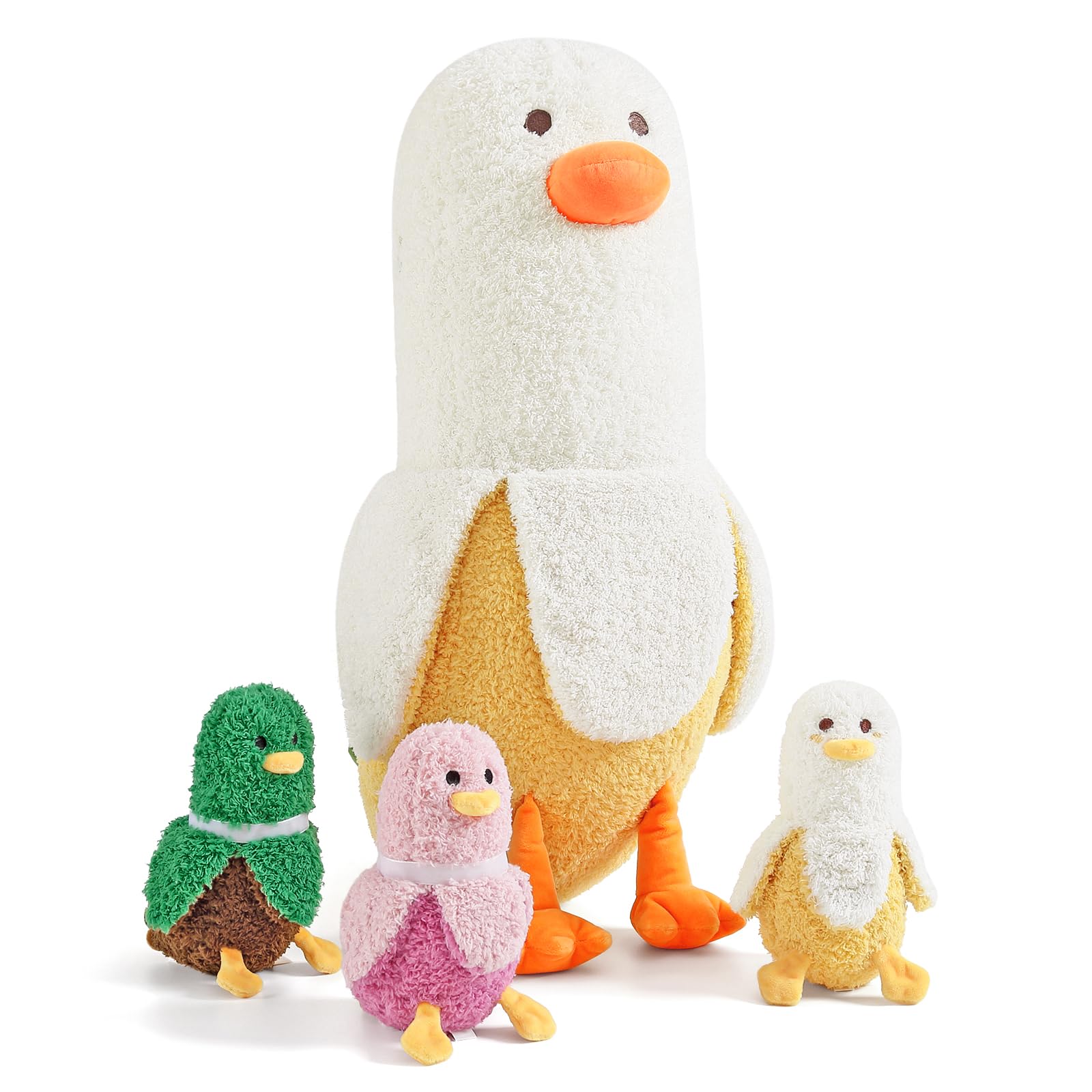 Foto 2 pulgar | Peluche Peach Cat Banana Duck Mommy De 50 Cm Con 3 Peluches - Venta Internacional.