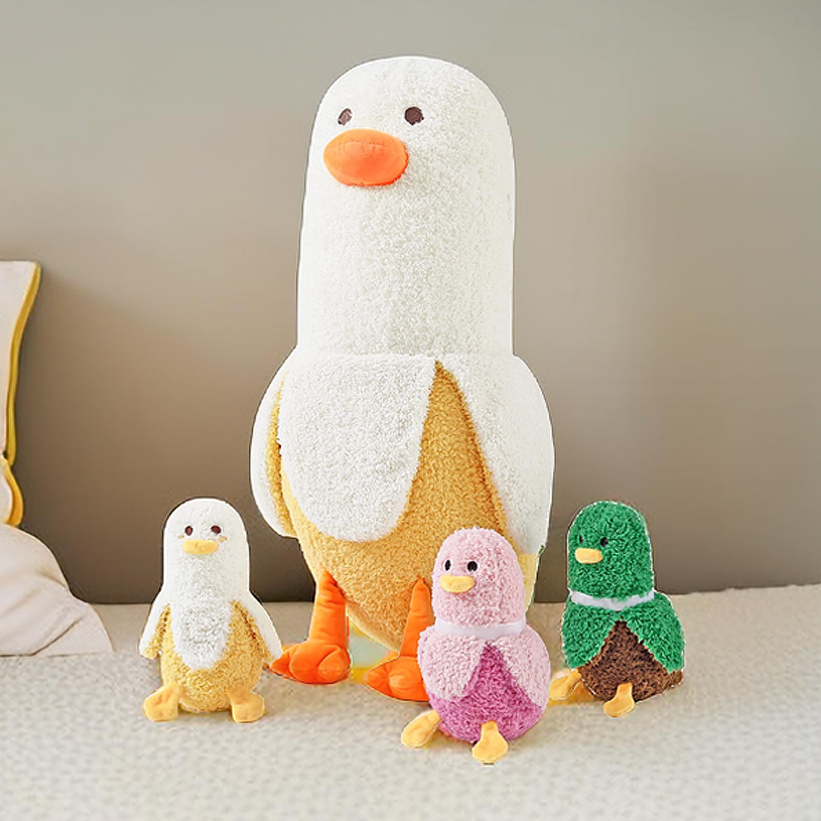 Foto 7 pulgar | Peluche Peach Cat Banana Duck Mommy De 50 Cm Con 3 Peluches - Venta Internacional.