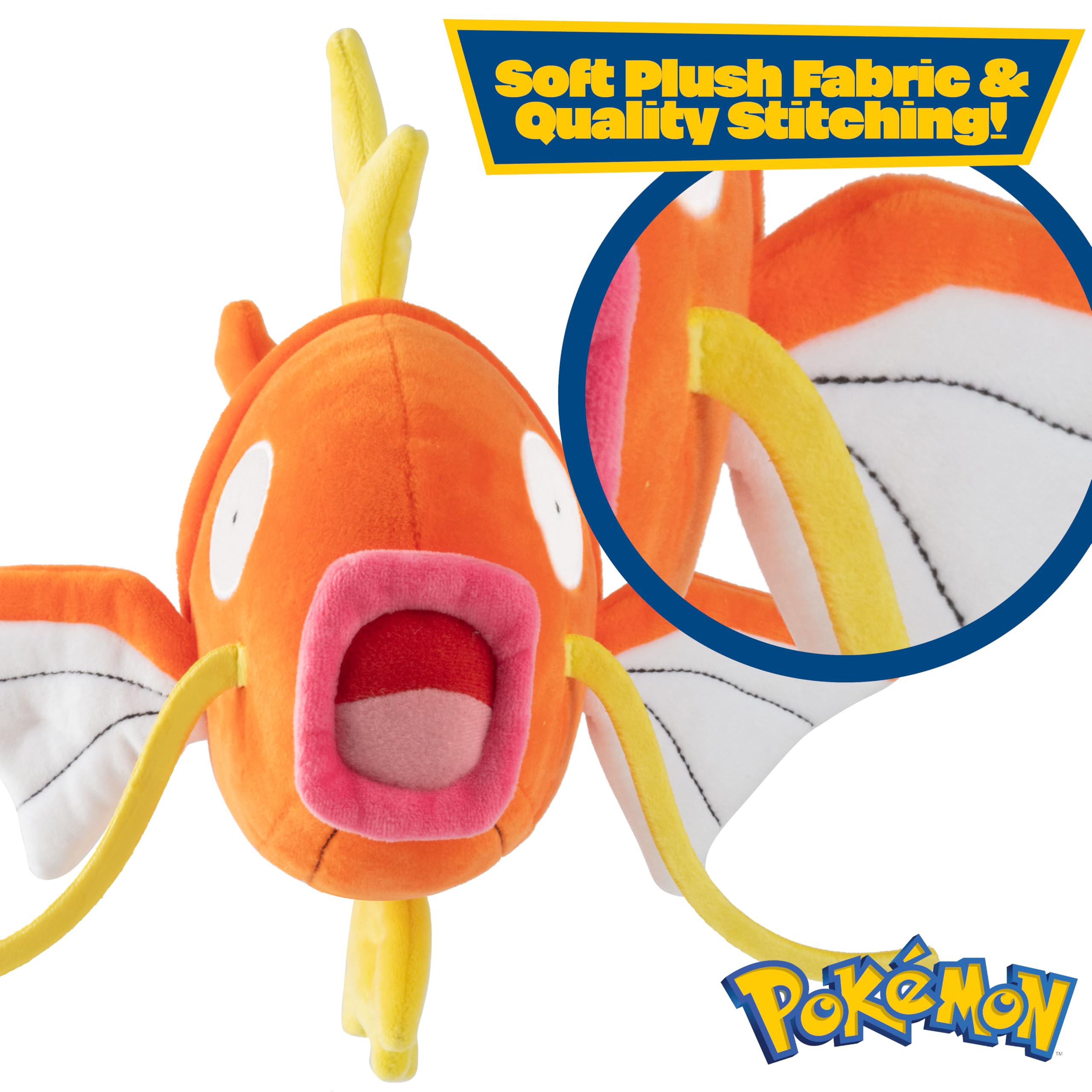 Foto 4 pulgar | Peluche Pokémon Magikarp De 20 Cm, Con Licencia Oficial - Venta Internacional.