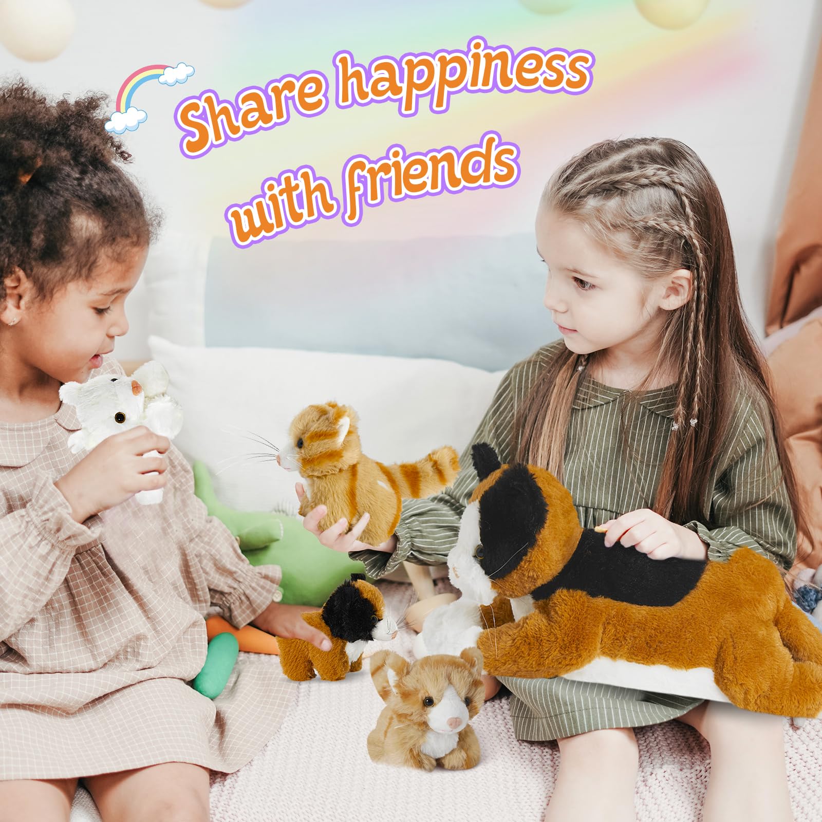Foto 3 | Set De Peluches Houwsbaby Cat Con Gatitos Para Niños De 17 Pulgadas - Venta Internacional.
