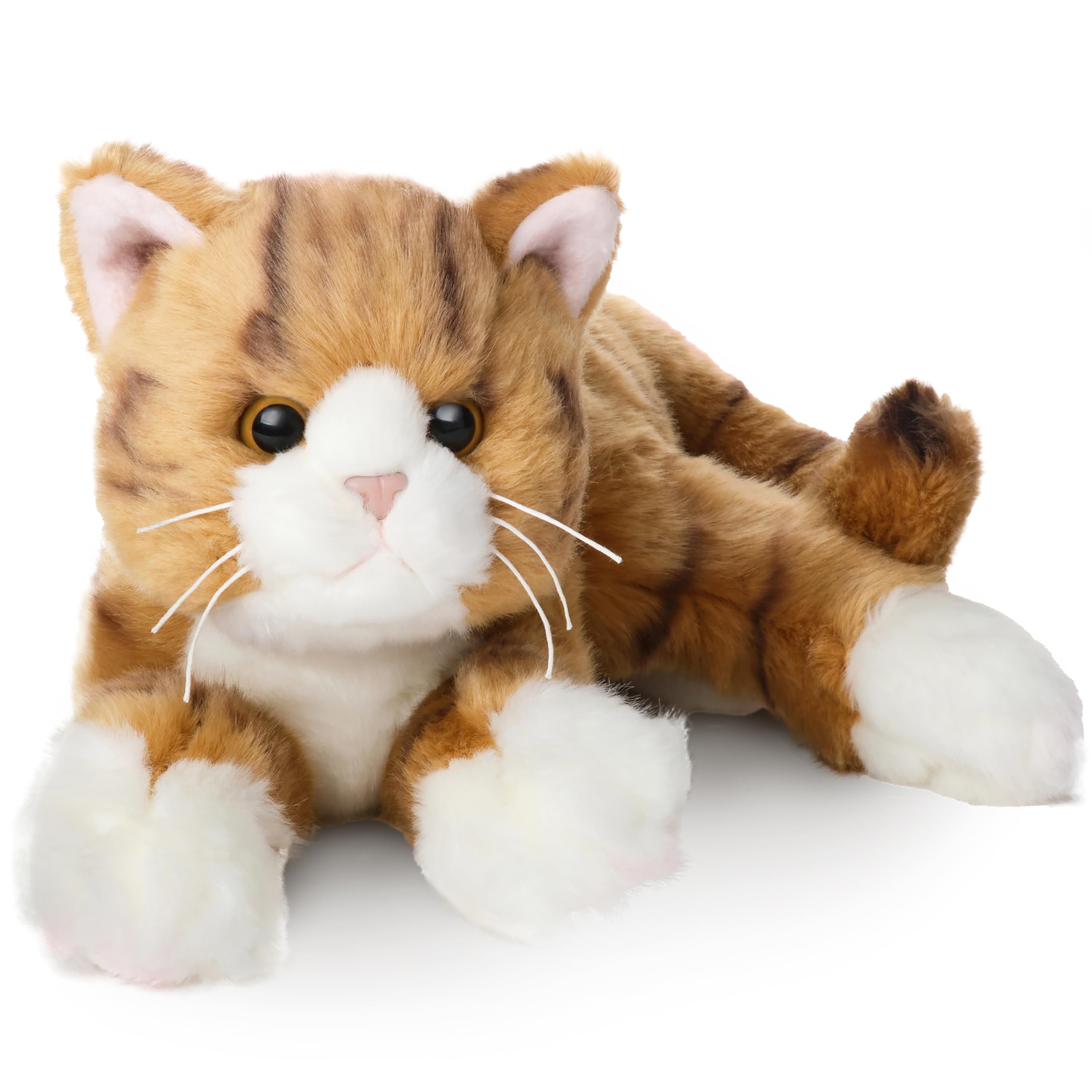 Gato De Peluche, Colección Bearington, Gato Atigrado, 38 Cm, Naranja - Venta Internacional.