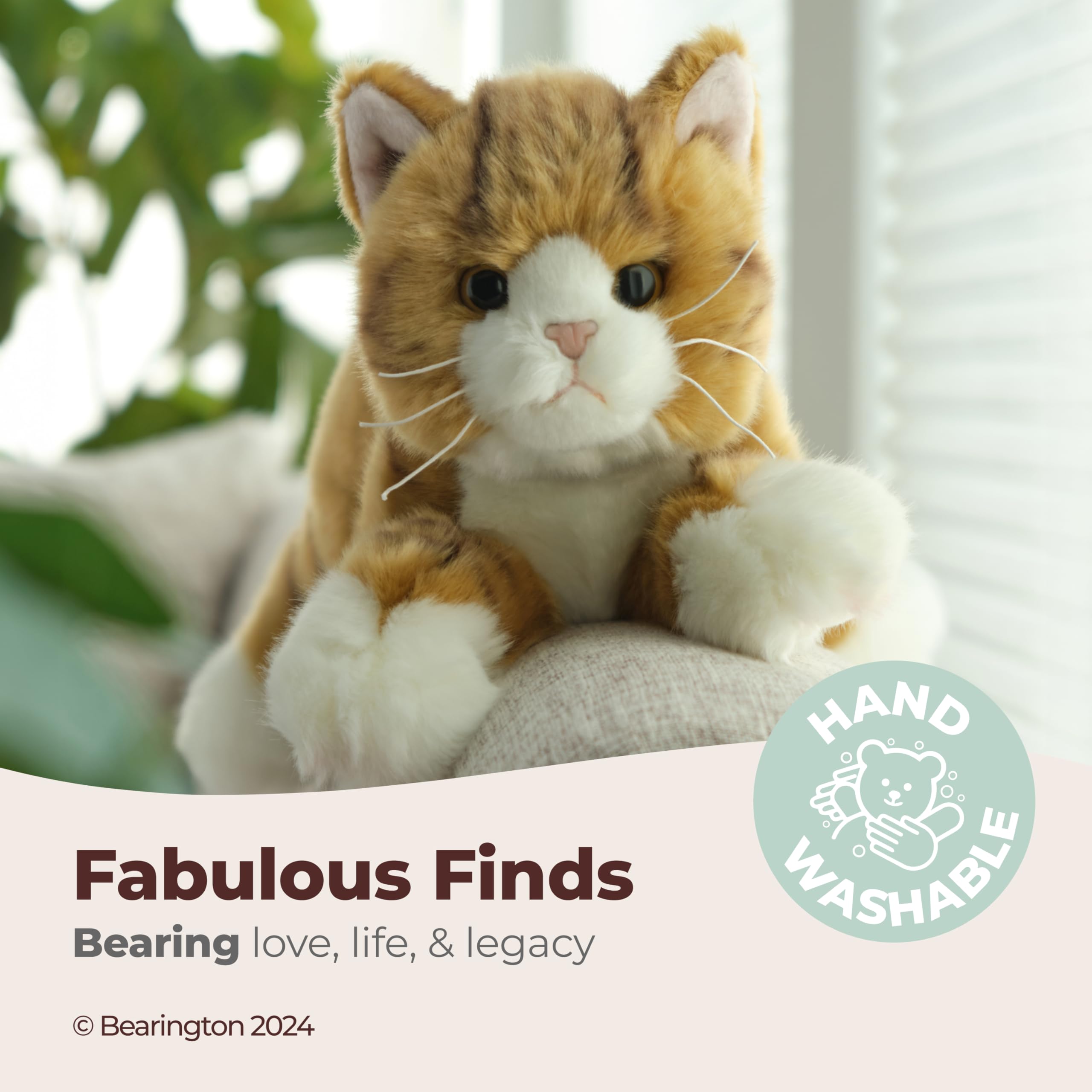 Foto 4 pulgar | Gato De Peluche, Colección Bearington, Gato Atigrado, 38 Cm, Naranja - Venta Internacional.