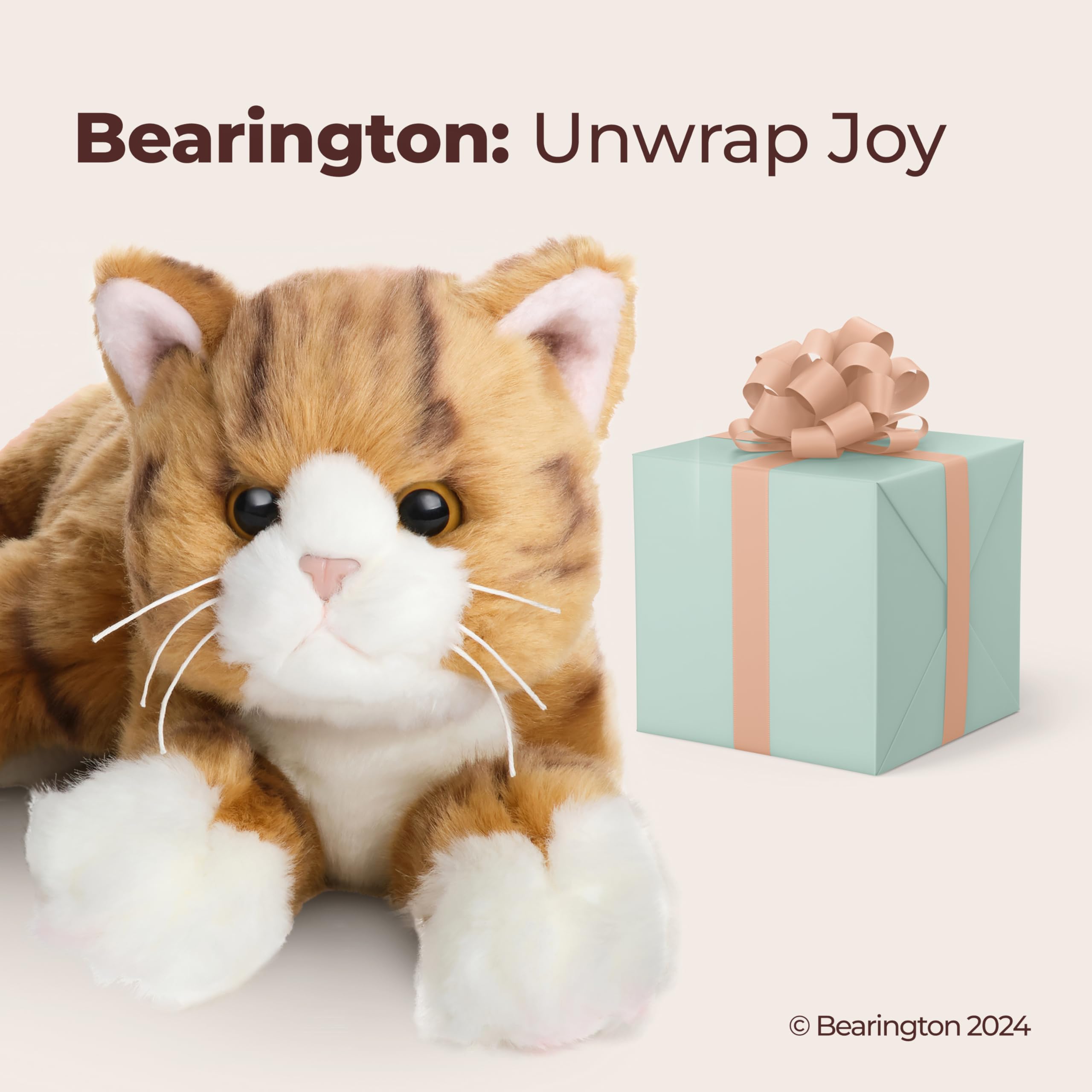 Foto 6 pulgar | Gato De Peluche, Colección Bearington, Gato Atigrado, 38 Cm, Naranja - Venta Internacional.