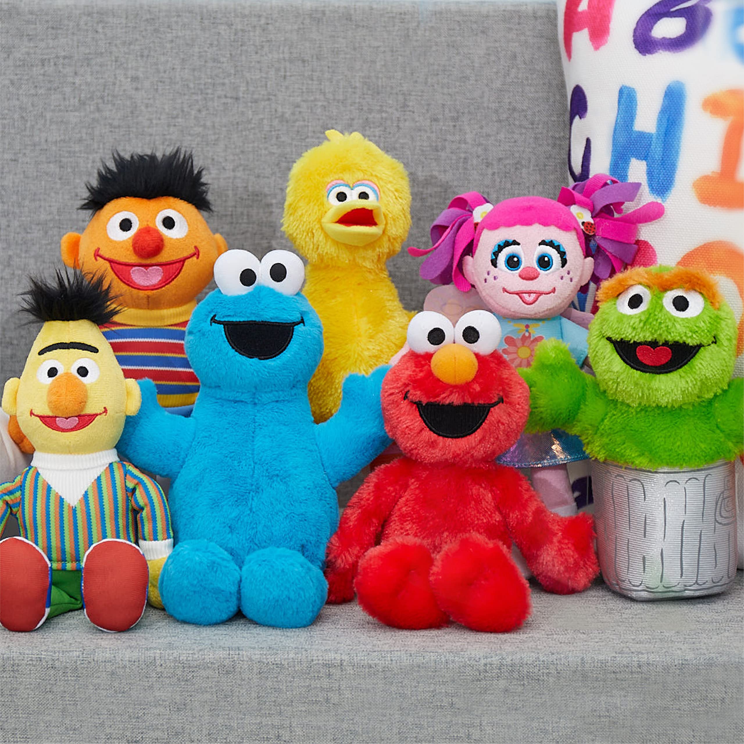 Foto 7 pulgar | Set De Animales De Peluche De Sesame Street Friends, 3 Piezas, 20 Cm - Venta Internacional.
