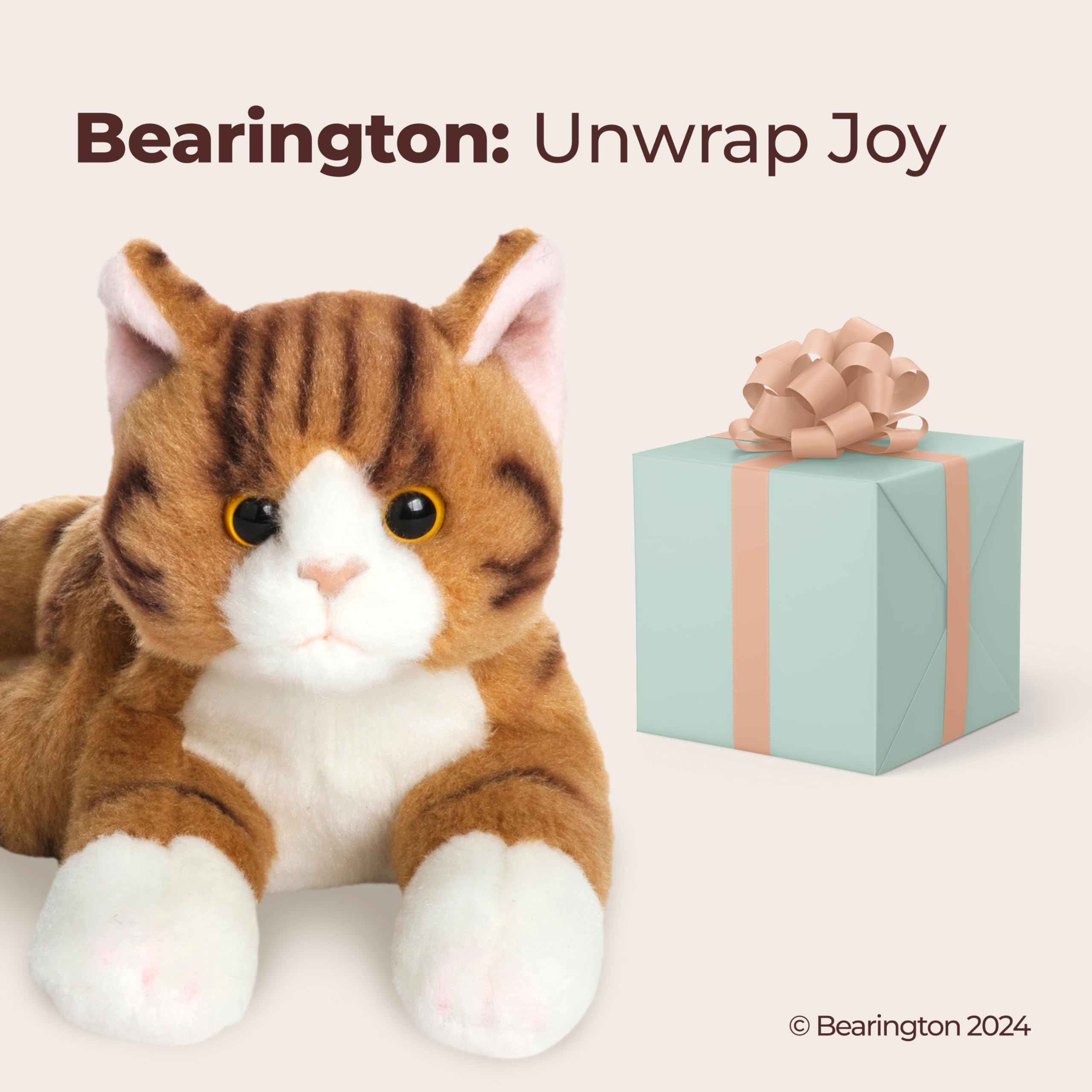 Foto 6 pulgar | Gato De Peluche De La Colección Bearington Lil' Tabby, 20 Cm, Color Naranja - Venta Internacional.