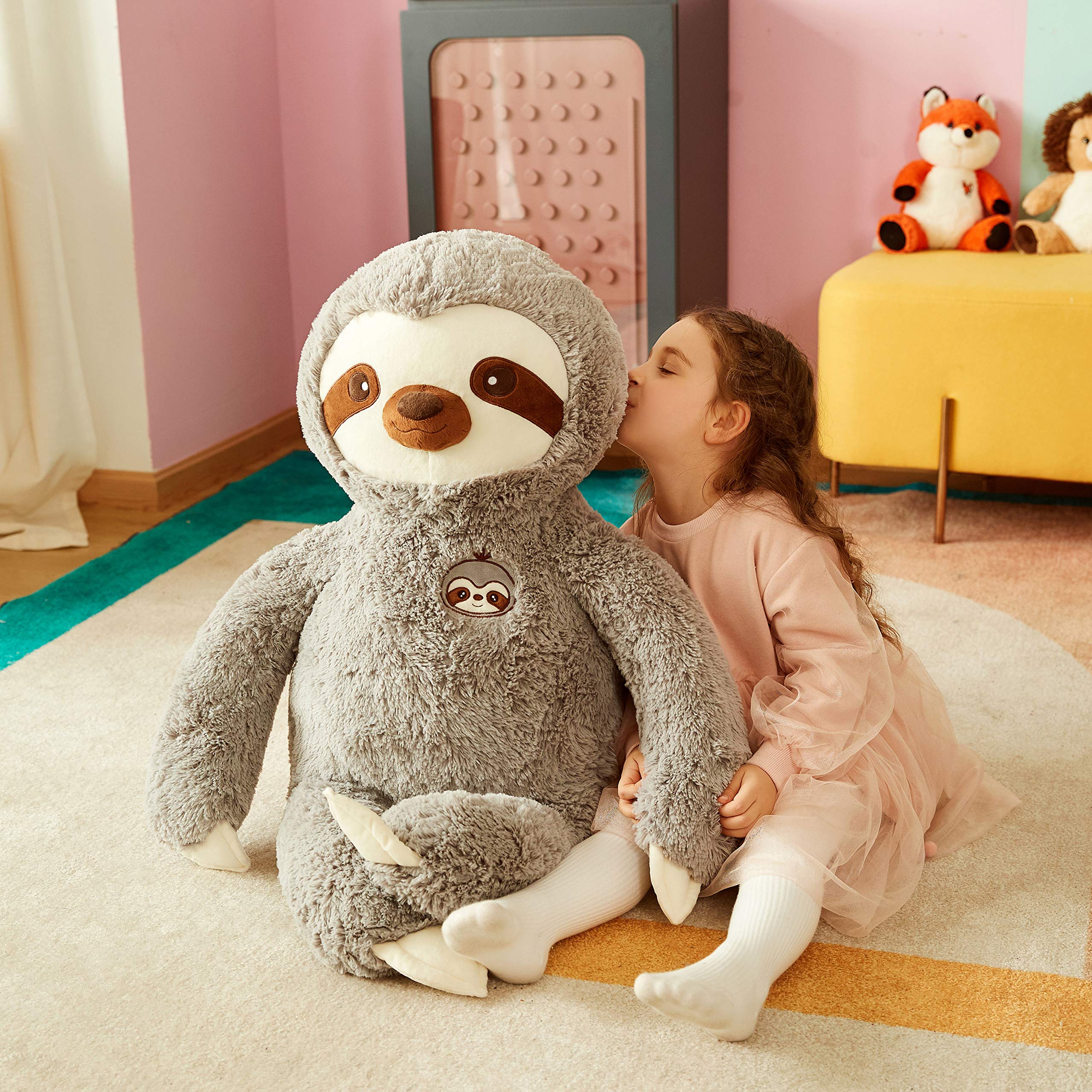 Foto 4 pulgar | Peluche Con Forma De Perezoso Ikasa, Tamaño Grande, Para Niños, 30 Cm - Venta Internacional.