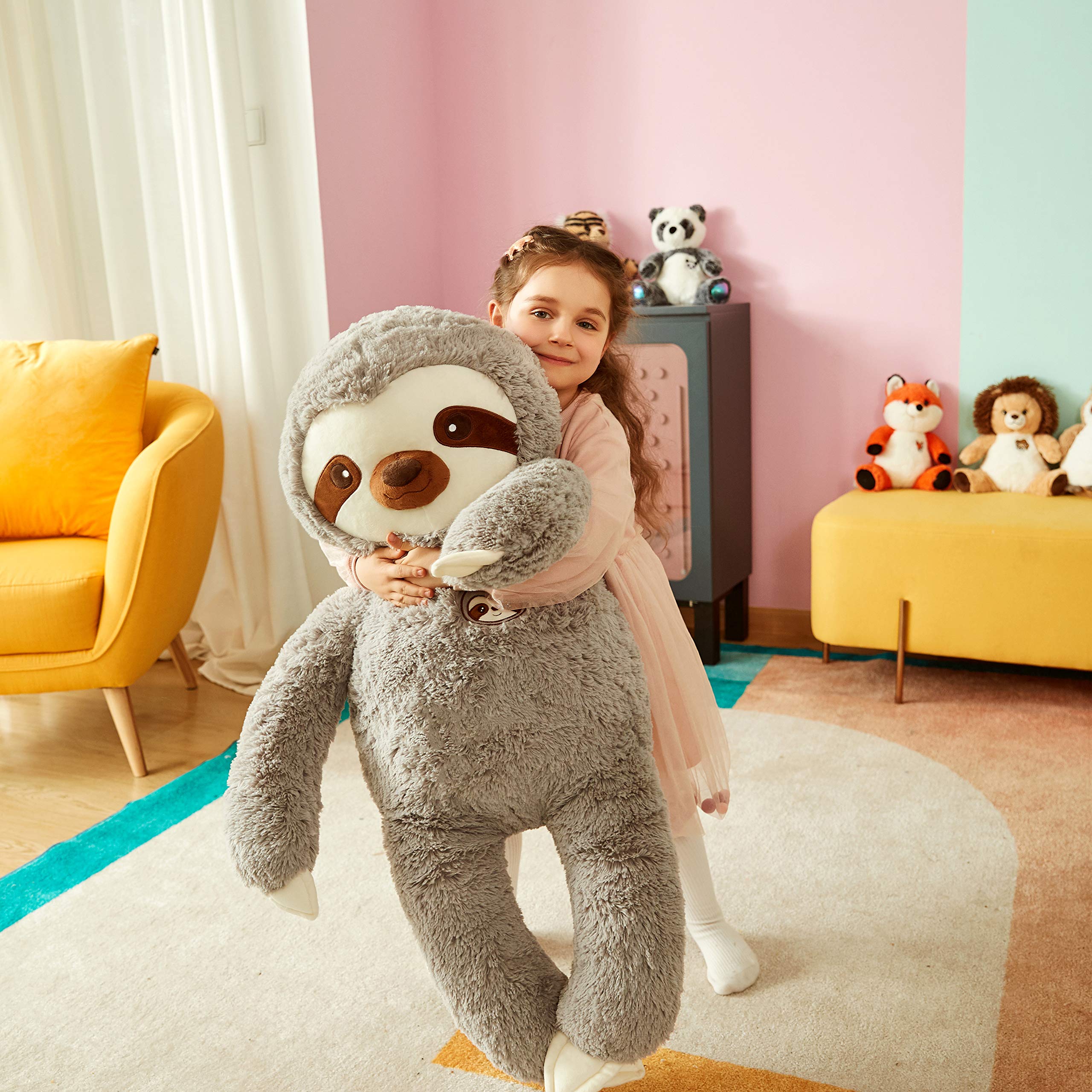 Foto 7 pulgar | Peluche Con Forma De Perezoso Ikasa, Tamaño Grande, Para Niños, 30 Cm - Venta Internacional.