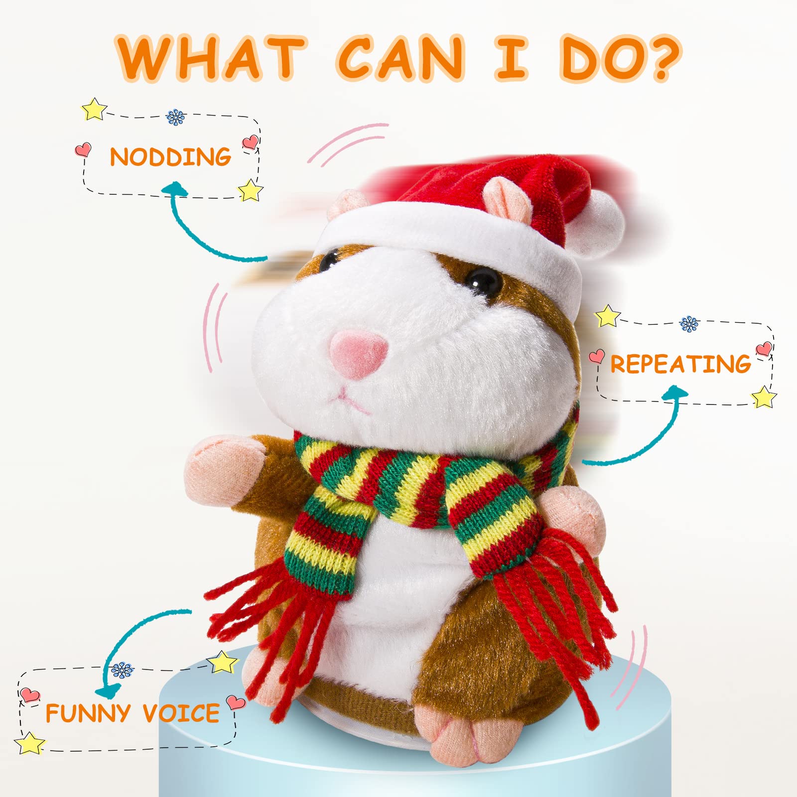 Foto 7 pulgar | Peluche Talking Hamster Eocolz Repeats What You Say Para Niños - Venta Internacional.