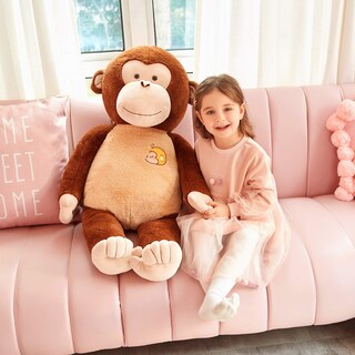Foto 3 | Peluche Con Forma De Mono De Peluche Ikasa, Grande, Para Niños, 76 Cm - Venta Internacional.