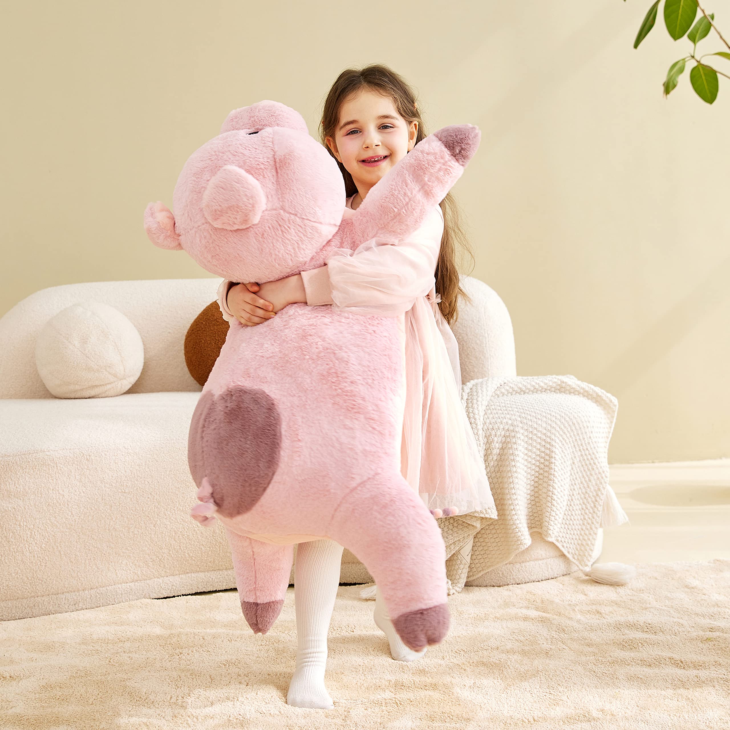 Foto 7 pulgar | Peluche Ikasa Giant Pig 75 Cm Para Niños - Venta Internacional.