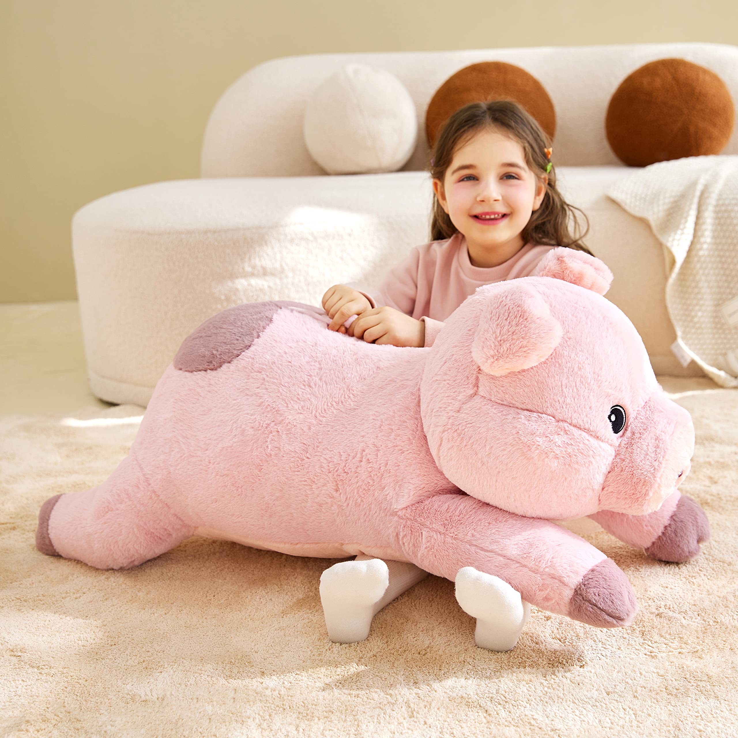 Foto 8 pulgar | Peluche Ikasa Giant Pig 75 Cm Para Niños - Venta Internacional.