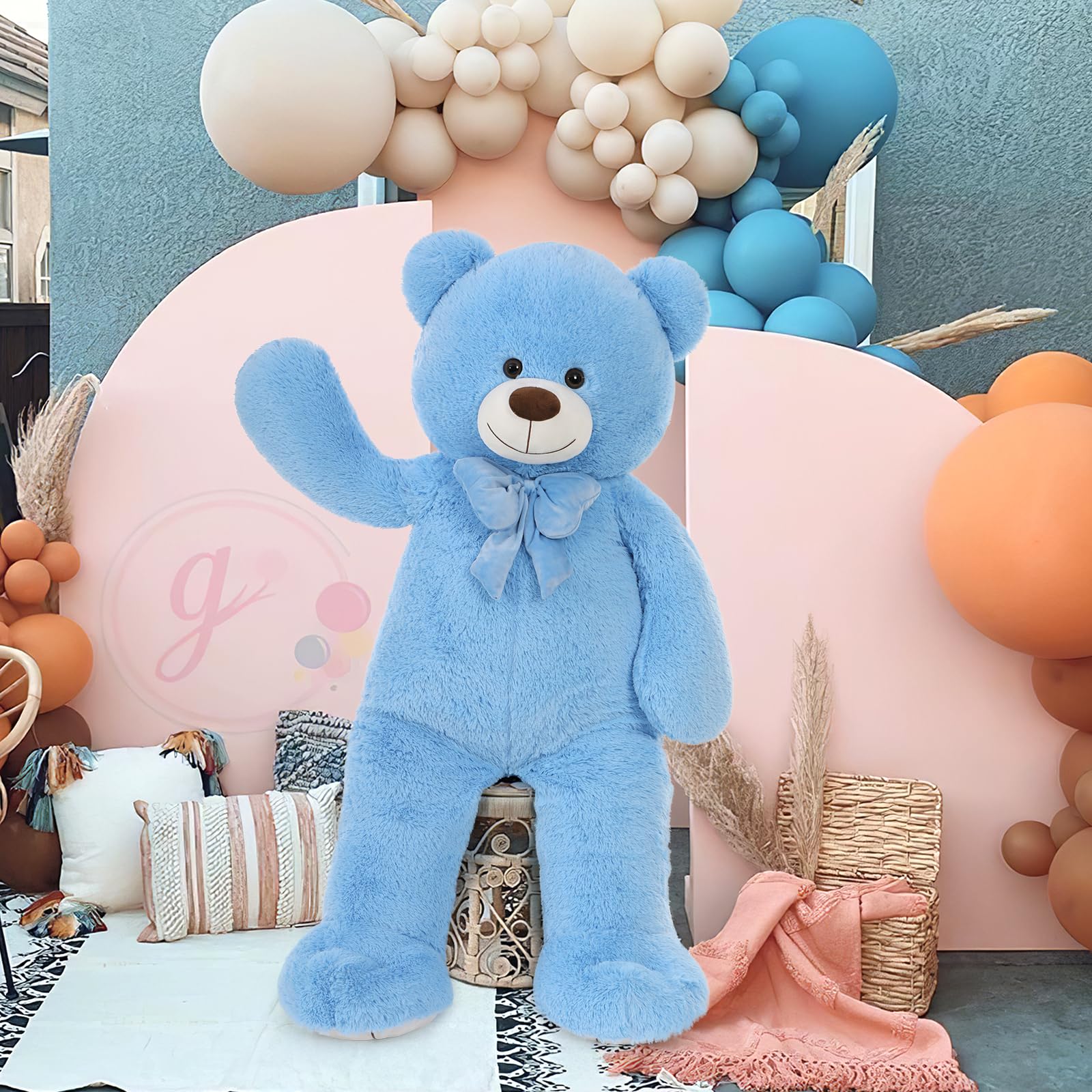 Foto 3 pulgar | Oso De Peluche Morismos Big Animal, 120 Cm, Azul, Para Niños - Venta Internacional.